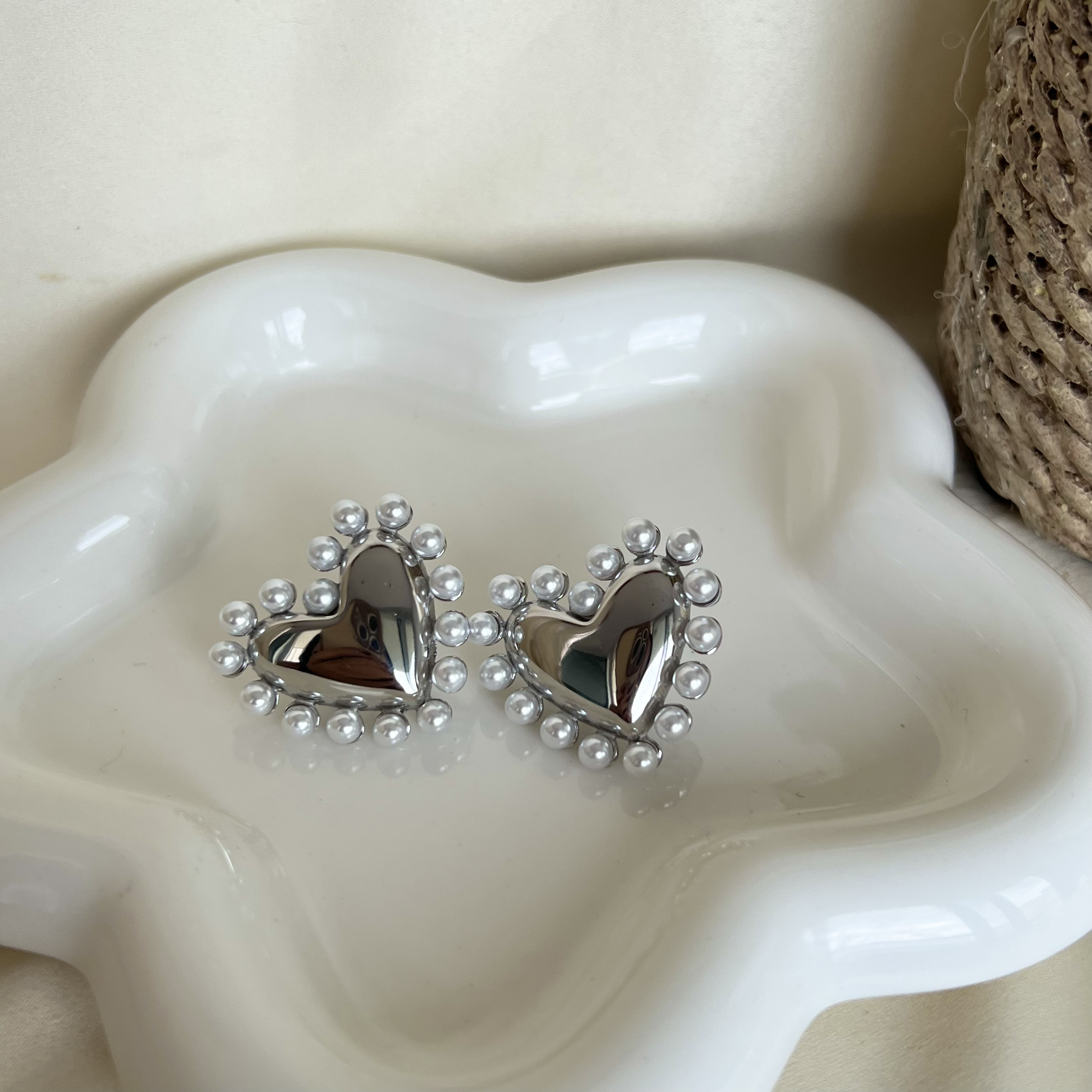 Aretes Sweet Plateados