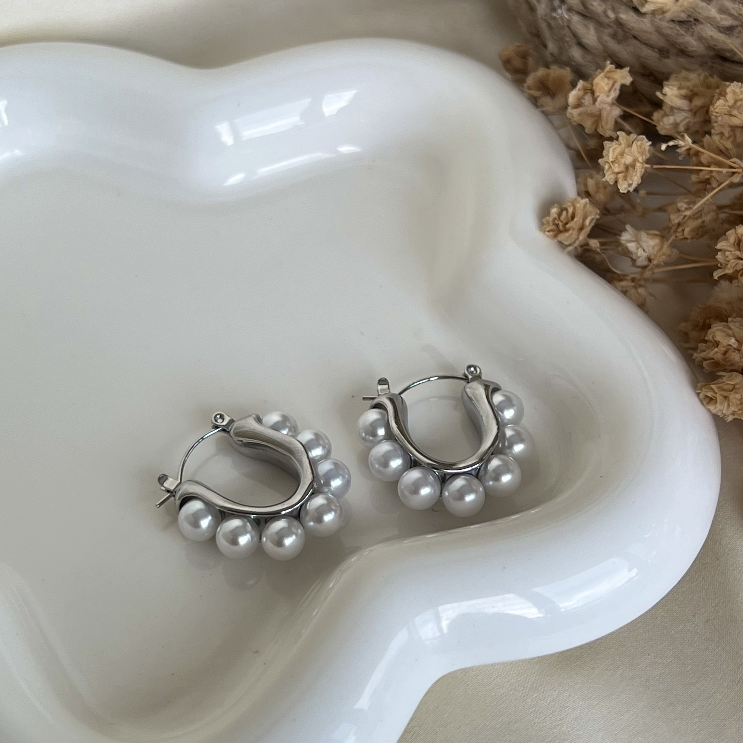 Aretes Sweetly Plateados