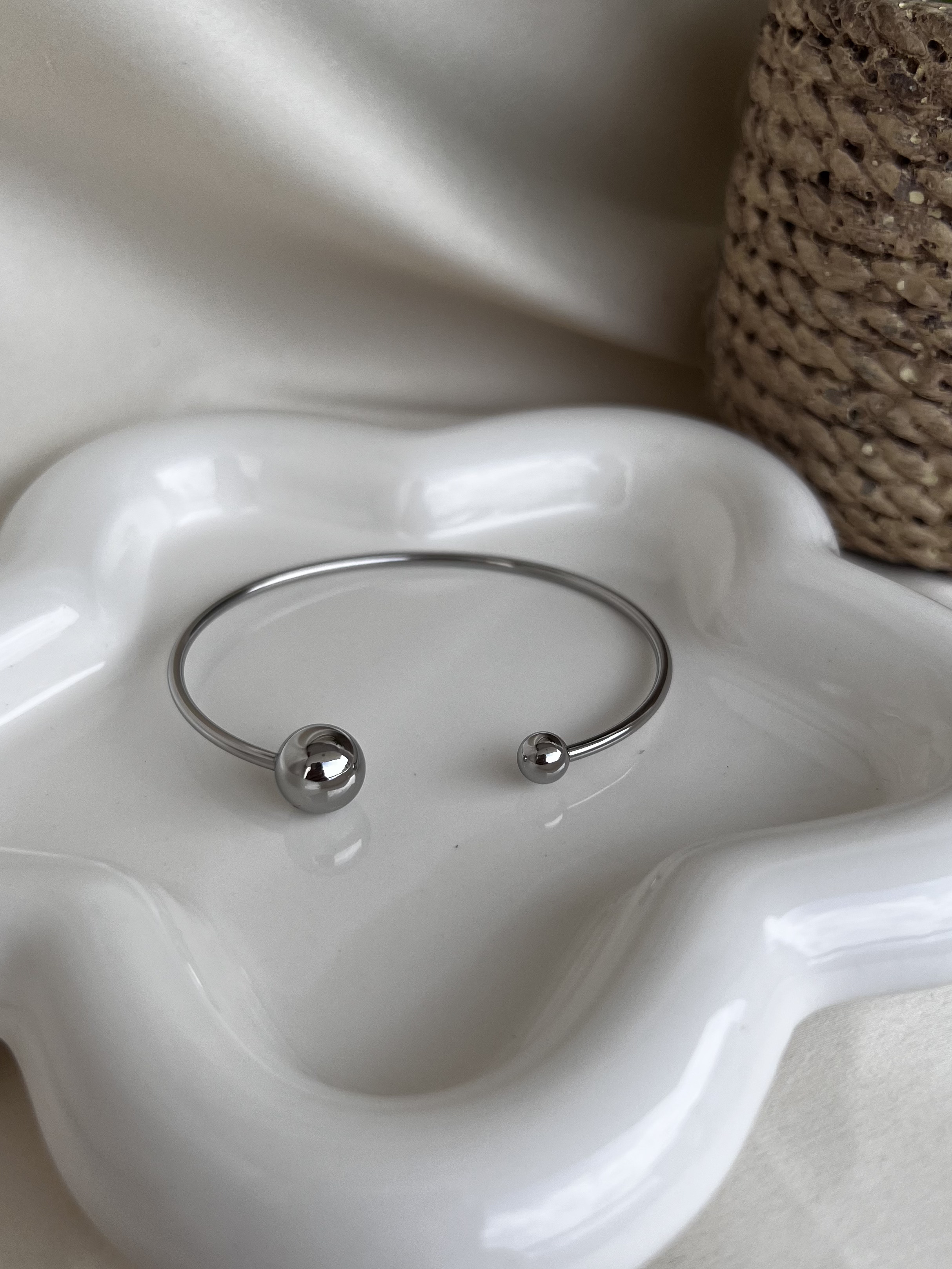 Brazalete Maya Plateado