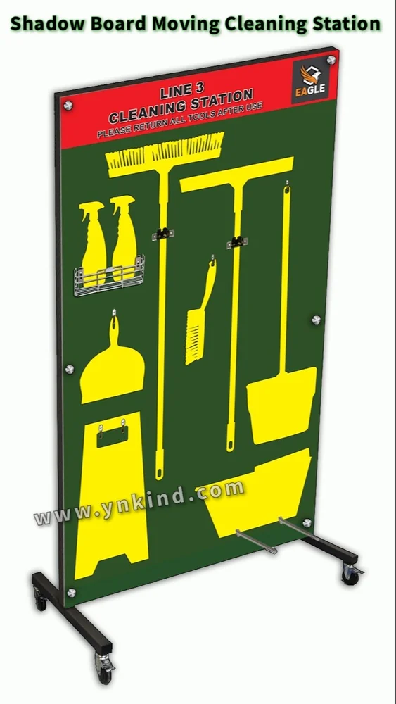 Moveable Cleaning Tool Shadow Board