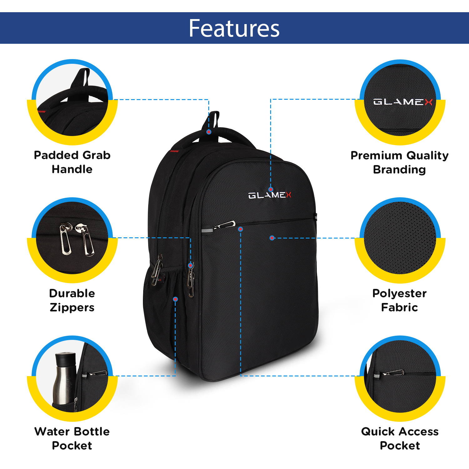Glamex Manager Office Backpack - Stylish, Durable, and Spacious for Daily Use