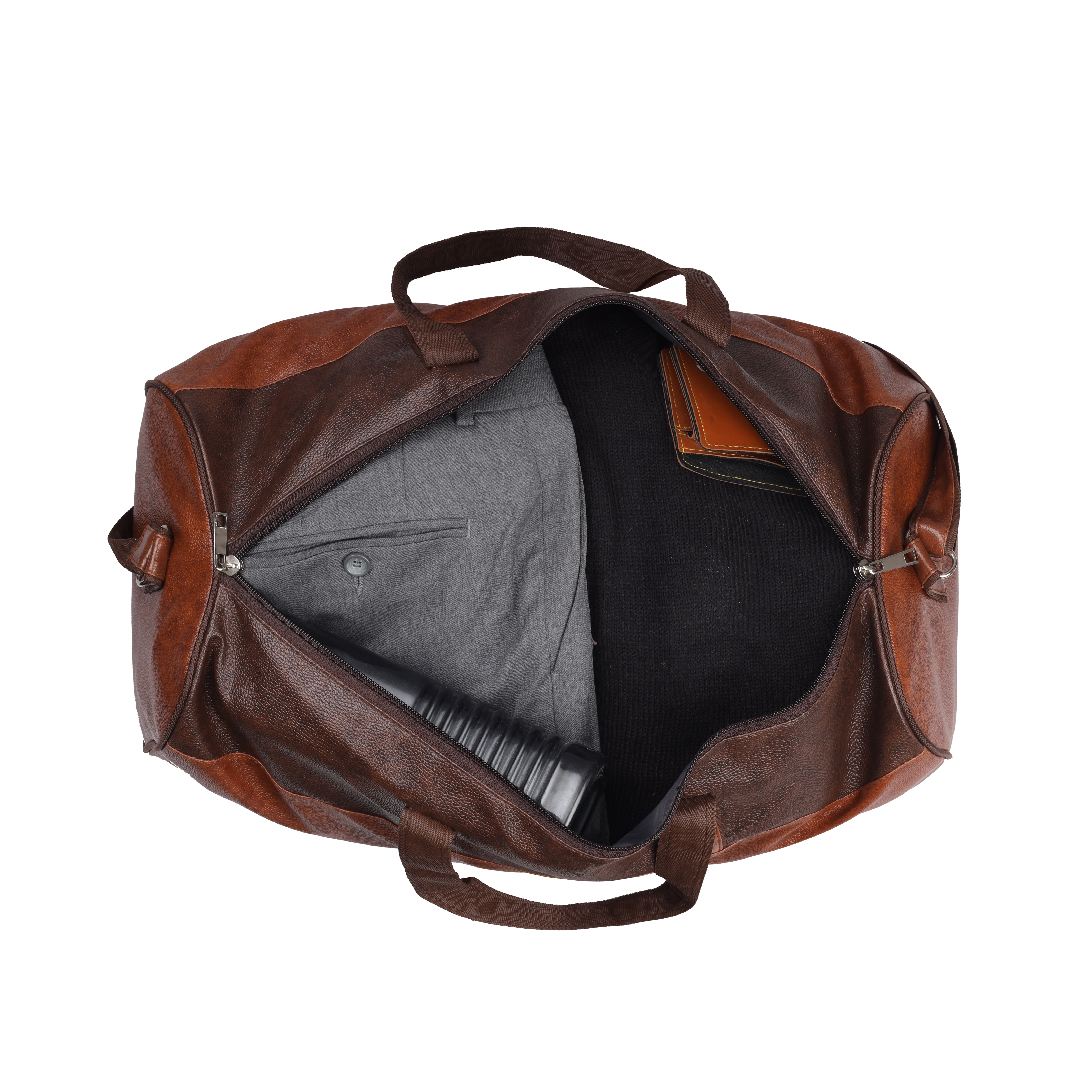 Glamex Premium Synthetic Leather Duffle Bag - Stylish and Durable Travel Essential