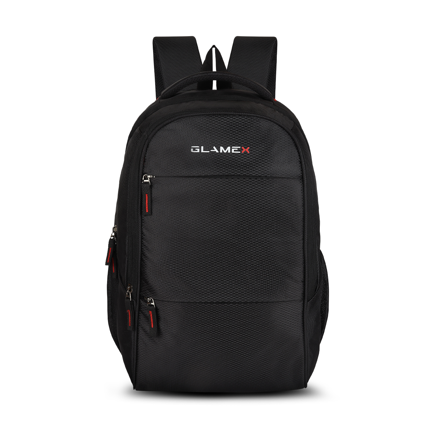 Glamex Messar Backpack | Premium Laptop Backpack, Ergonomic Design, Water Bottle Pocket, and Rain Cover Compatibility | Black