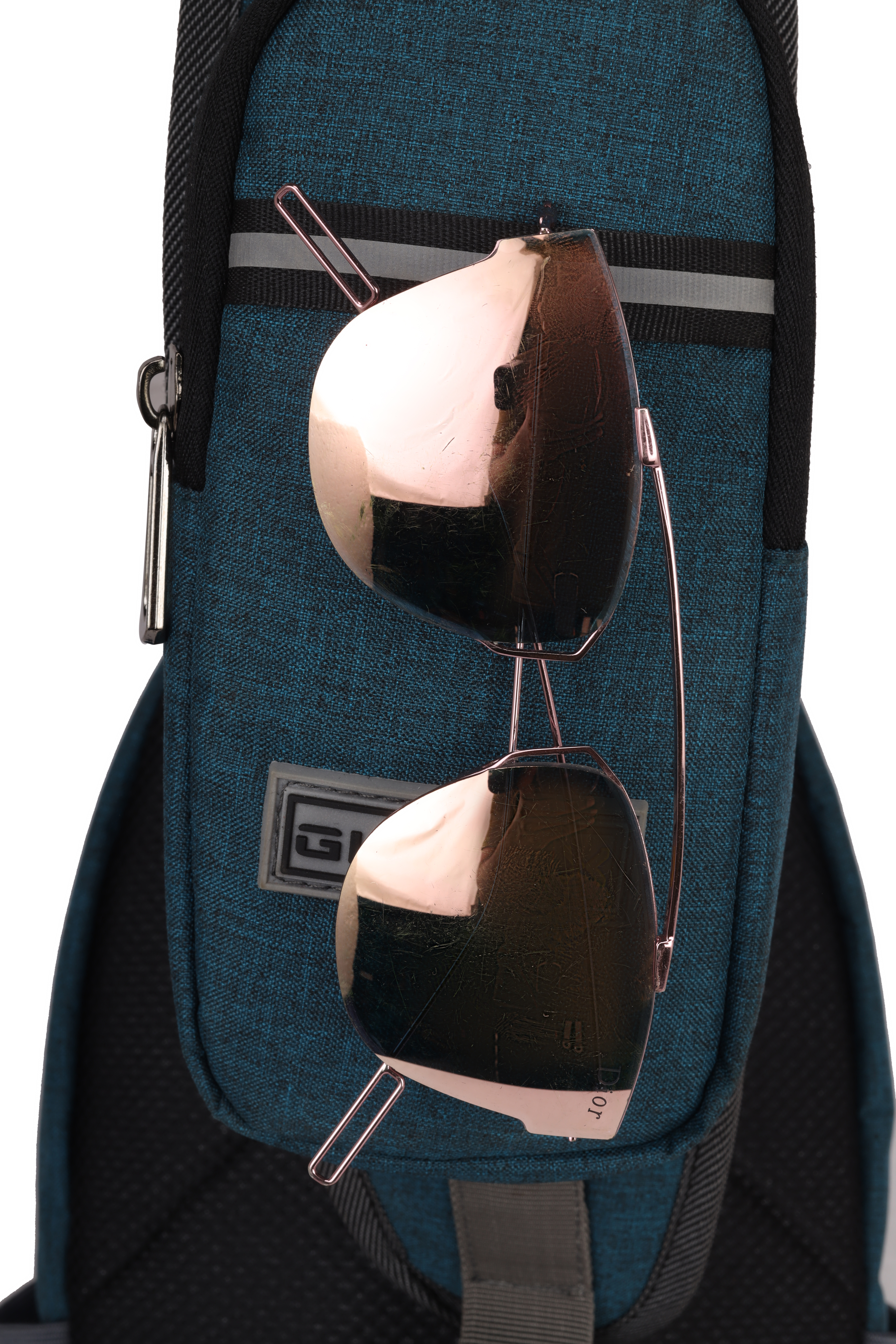 Glamex Glide 12L Unisex Crossbody Sling Bag with Phone Pocket & Water Bottle Holder,Earphone Hole Compact Design for Daily Use & Outdoor Activities
