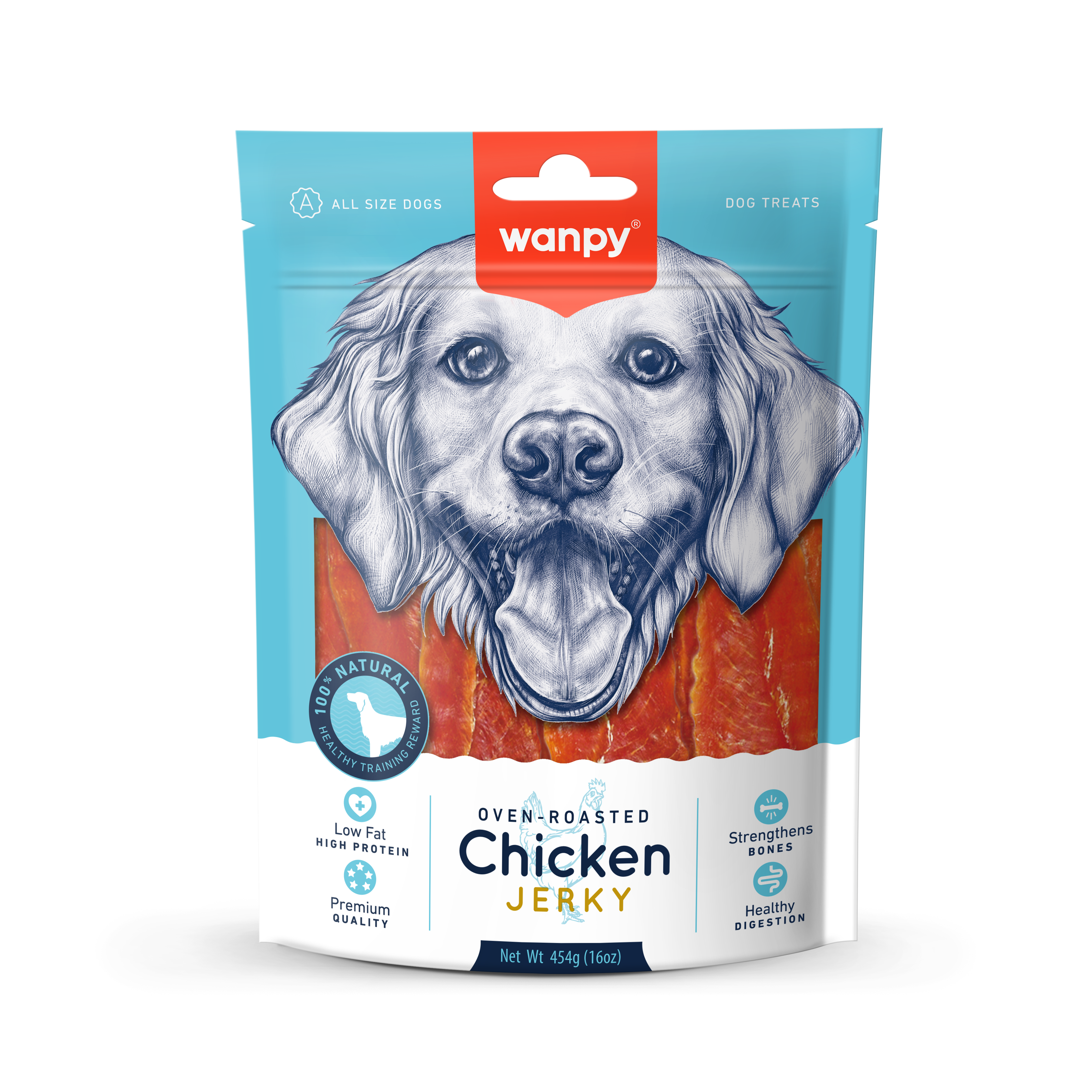 Oven roasted chicken jerky