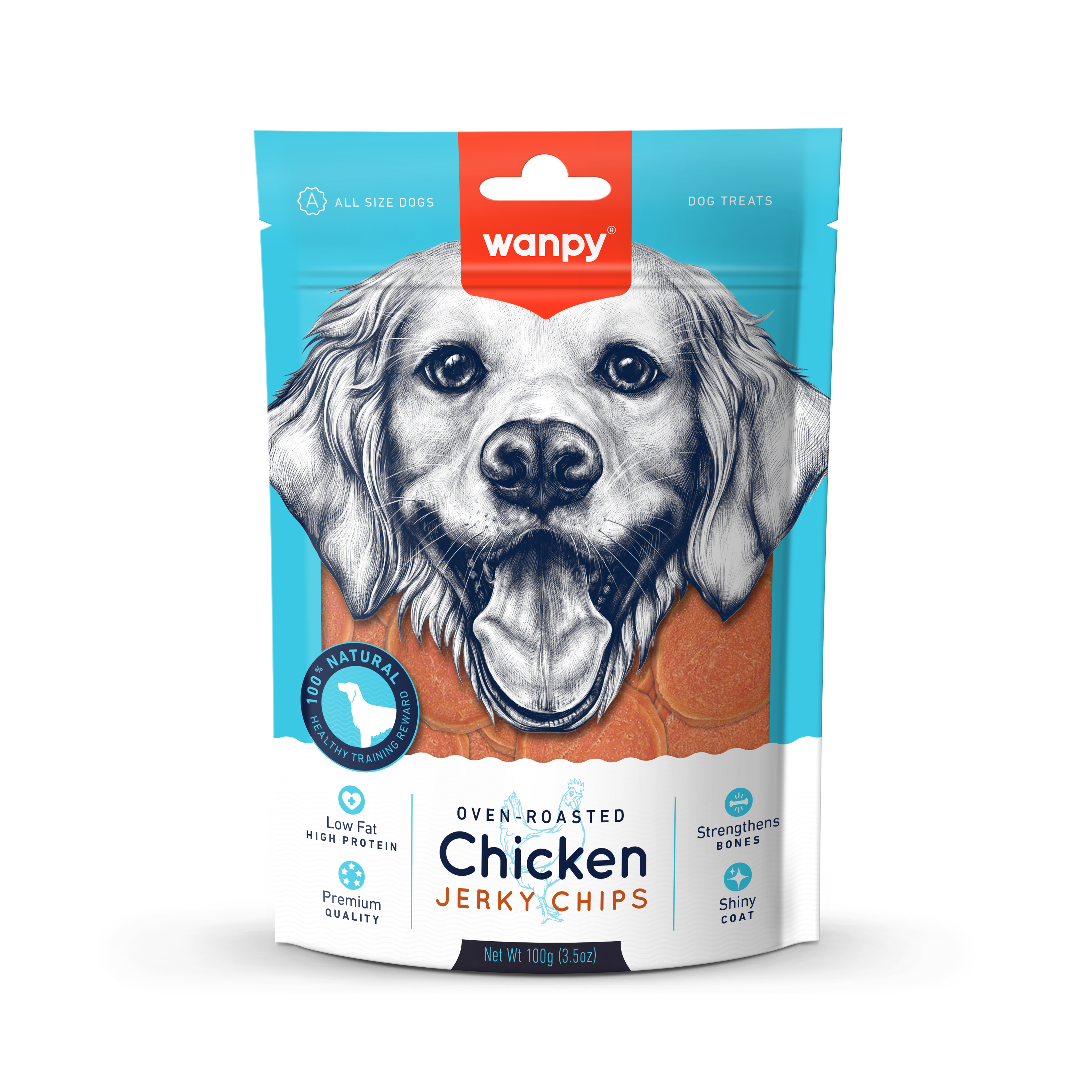 Oven roasted chicken jerky chips
