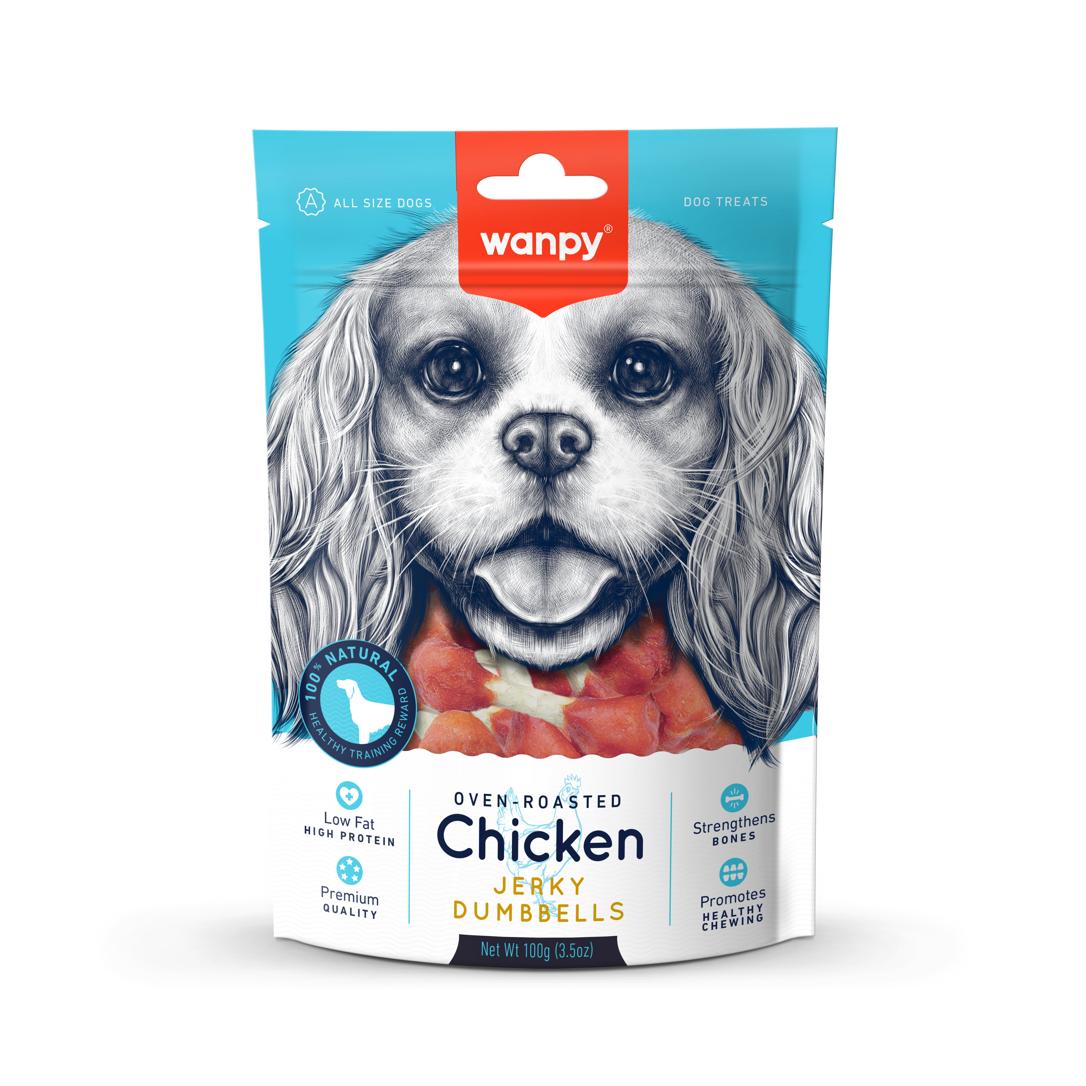 Chicken Jerky dumbbells