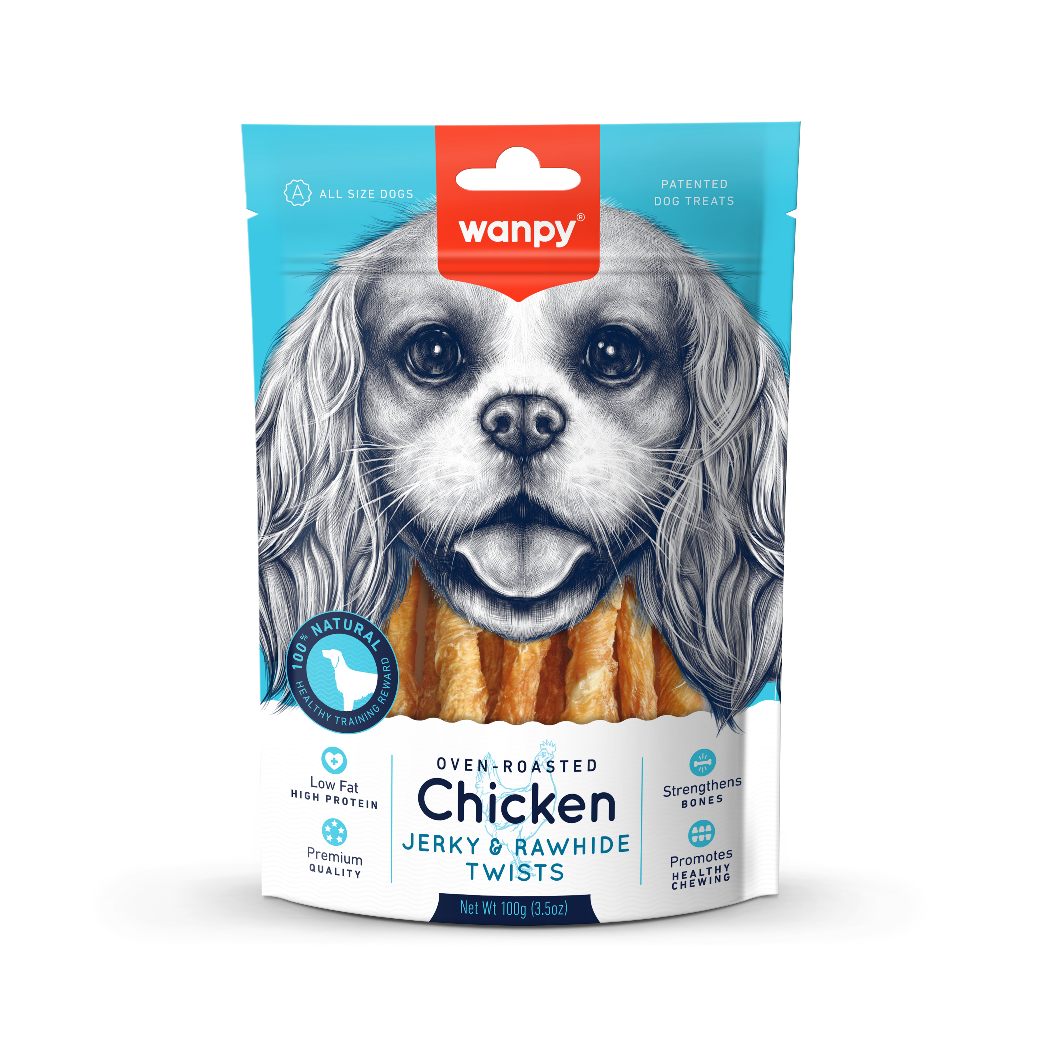 Chicken jerky and rawhide twists