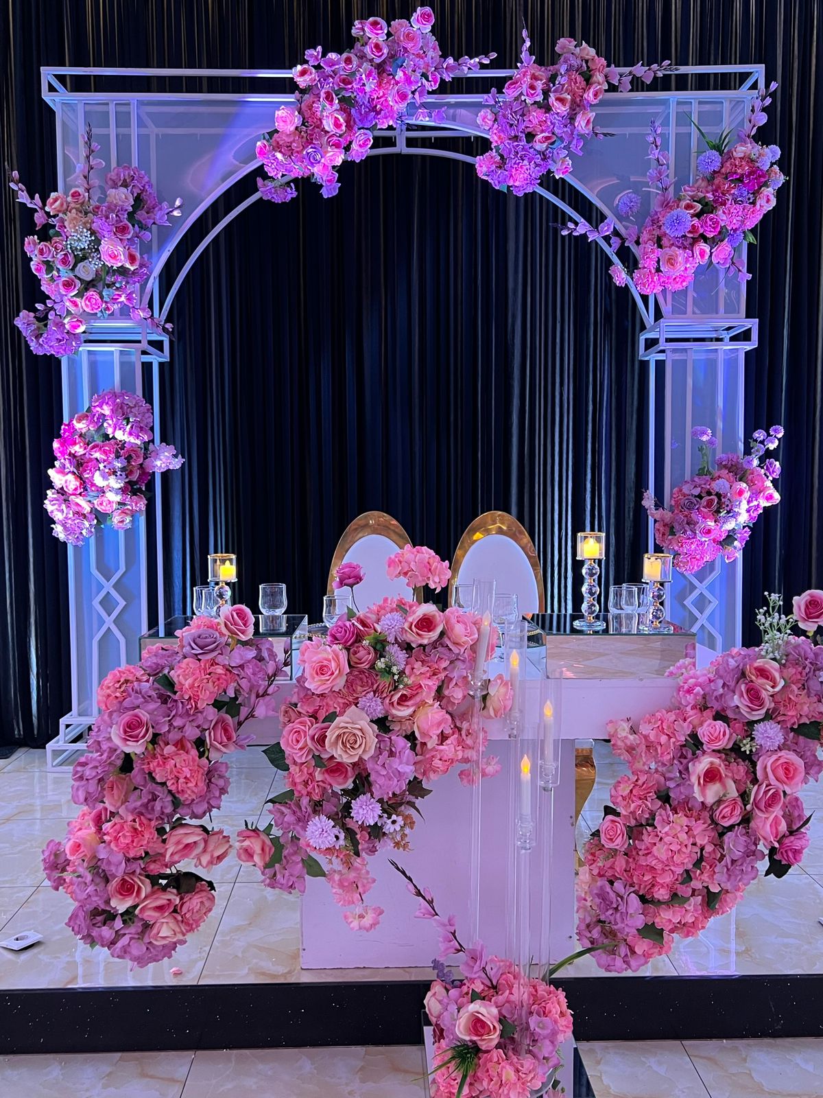 Elegant Floral Wedding Arch