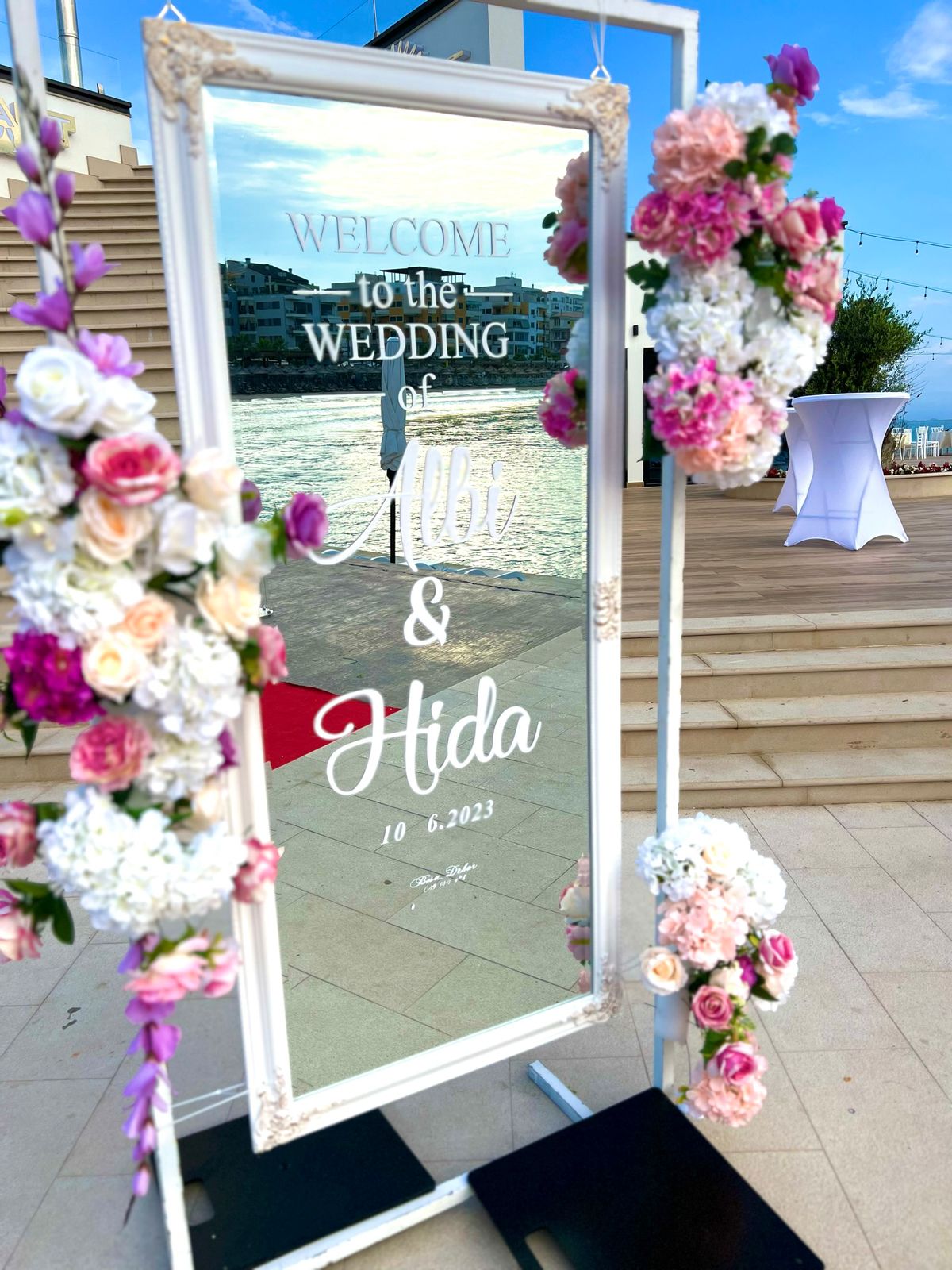Wedding Mirror Sign