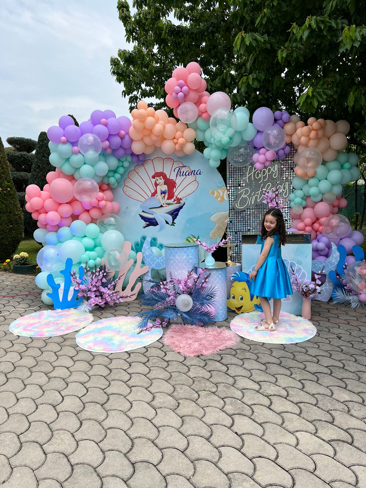 Mermaid-Themed Birthday Party Decoration Set
