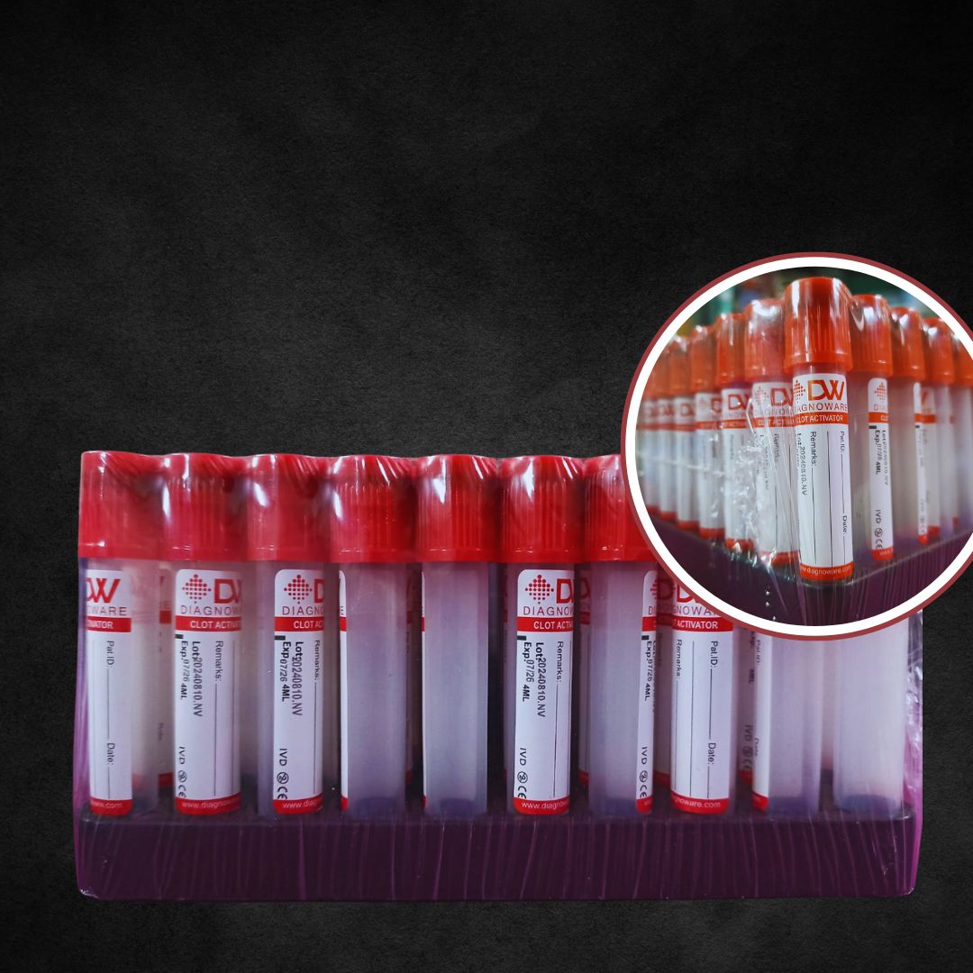 clot activator Vacuum Blood Collection Tubes pack of 100 tubes