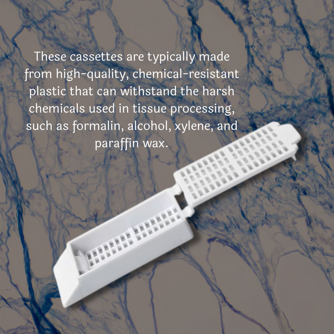 Plastic embedding cassatte for histopathology pack of 100pcs