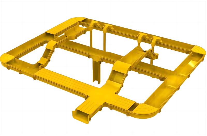 Bandexas de cables de fibra