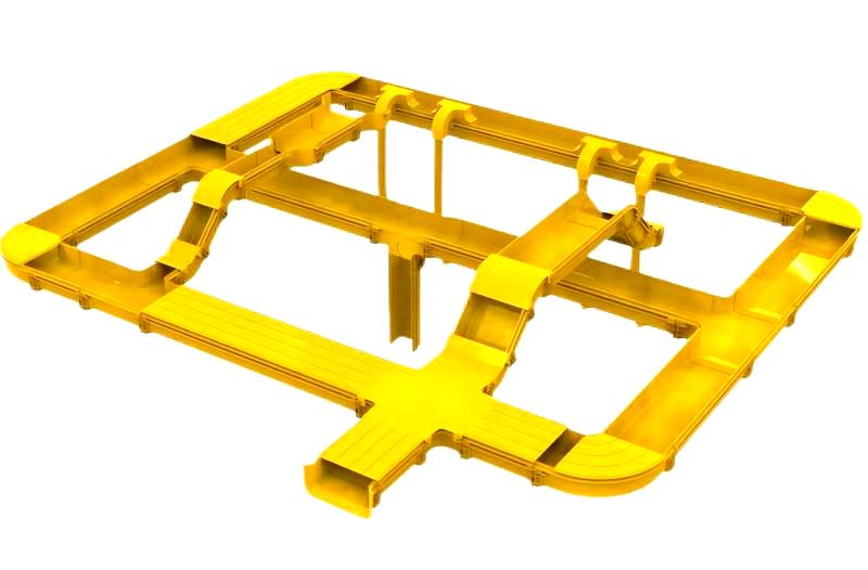 ファイバーケーブルトレイ