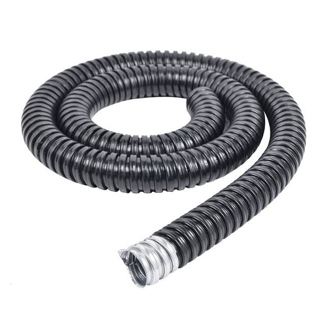Plastic coated metal hose