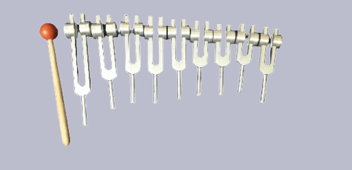 weighted tuning fork