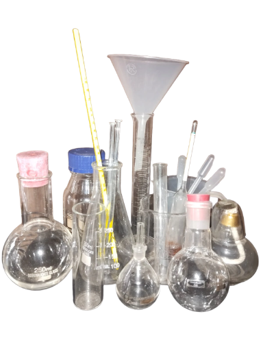 science lab glass equipment