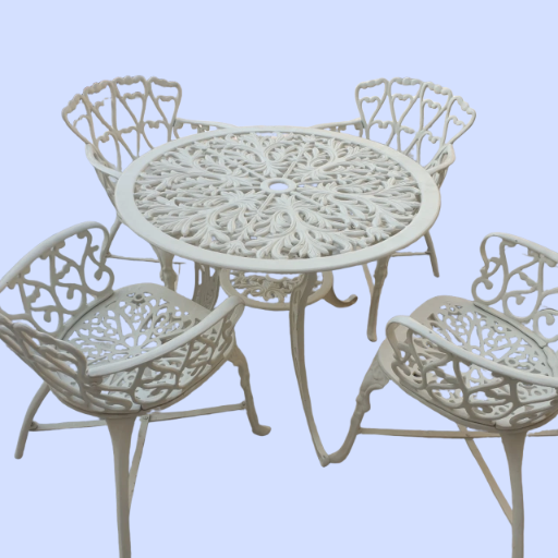 aluminium chair and table set