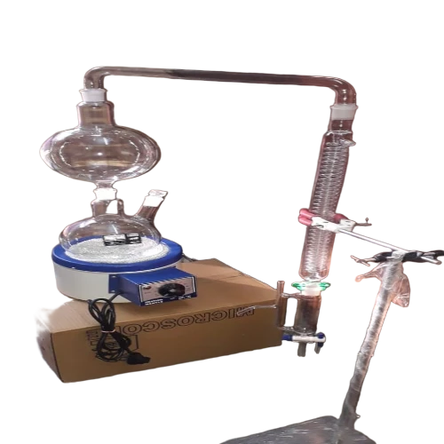 borosilicate glass distillation apparatus
