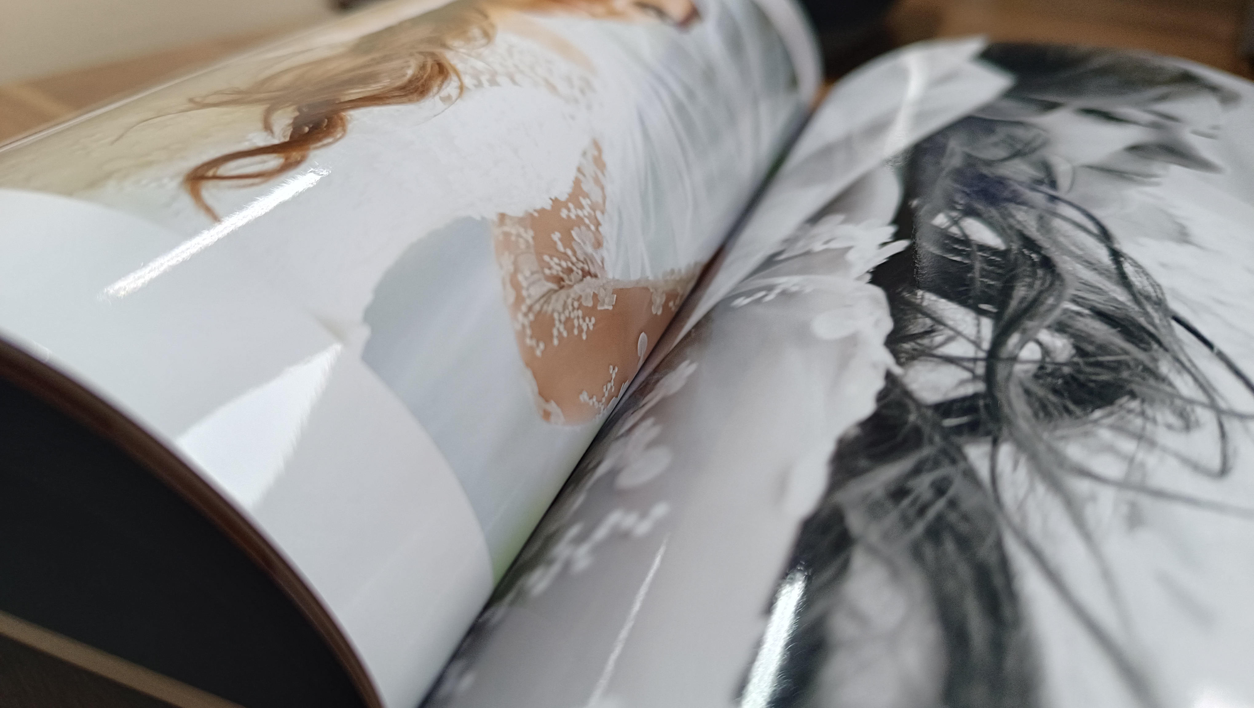 Delux fotolbumas blizgiais lapais, horizontalus, A4 formatas 