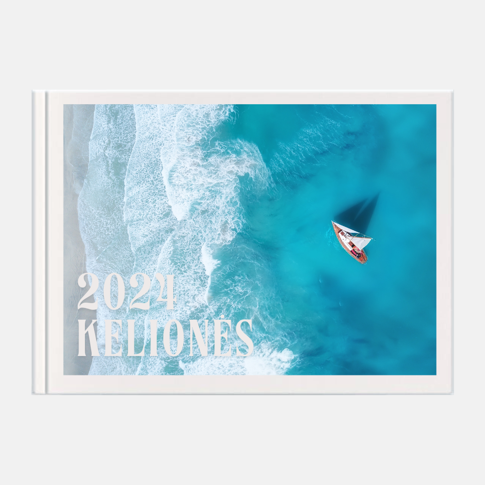 Delux fotolbumas blizgiais lapais, horizontalus, A4 formatas 