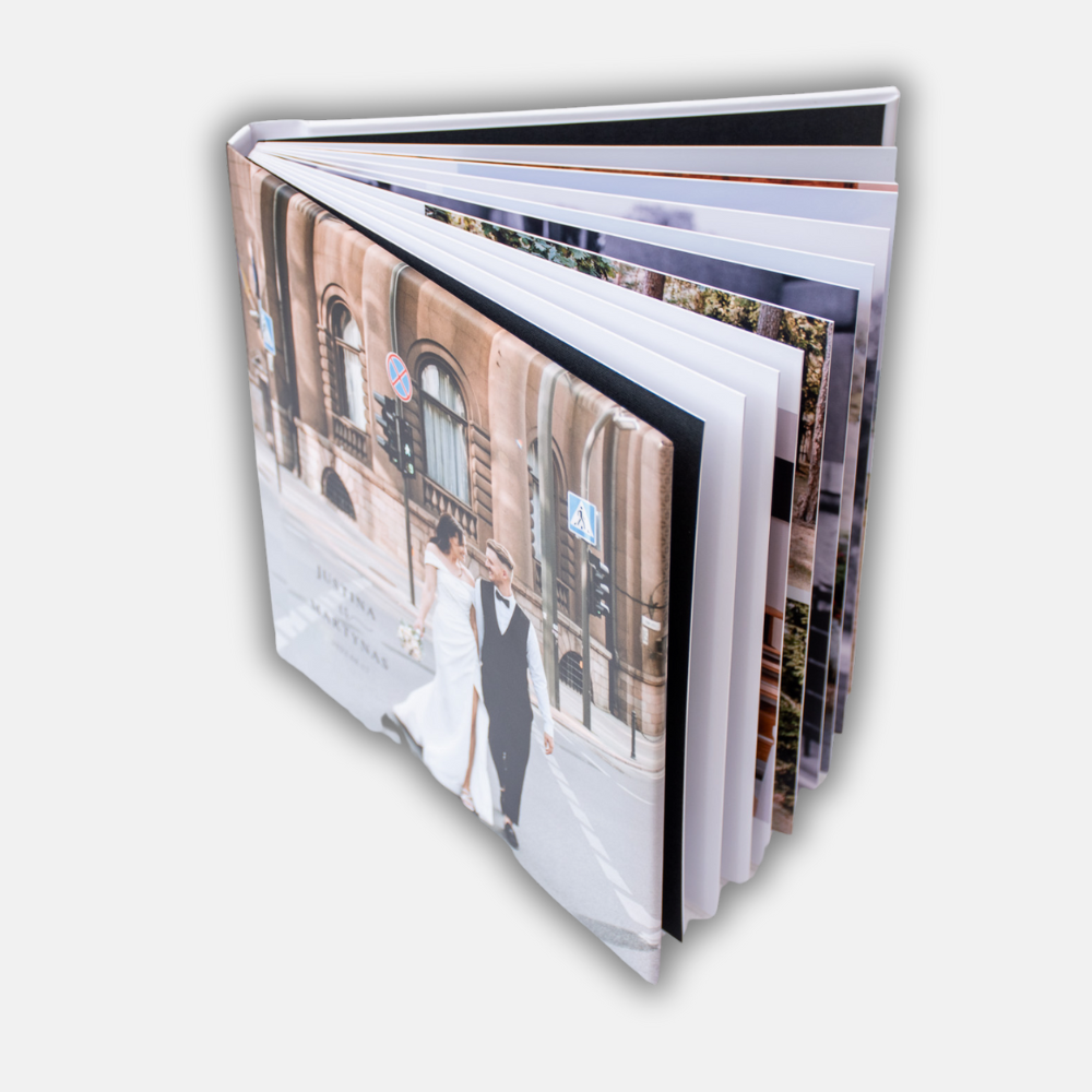 Delux fotoalbumas itin storais lapais, 20x20 formatas