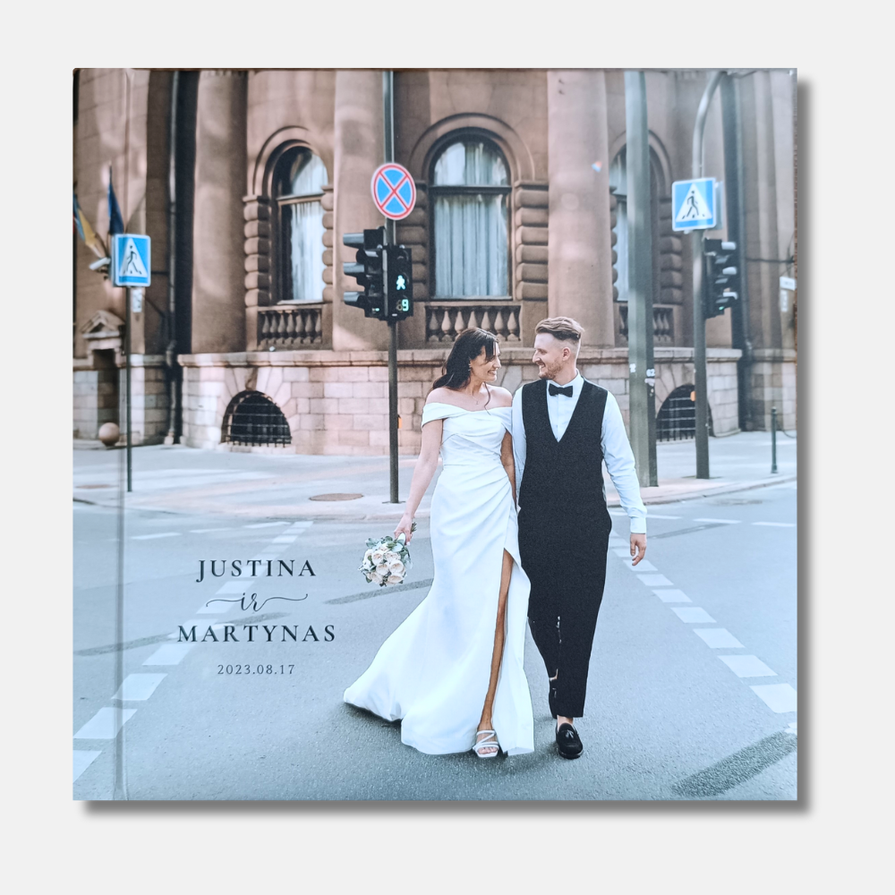 Delux fotoalbumas itin storais lapais, 20x20 formatas