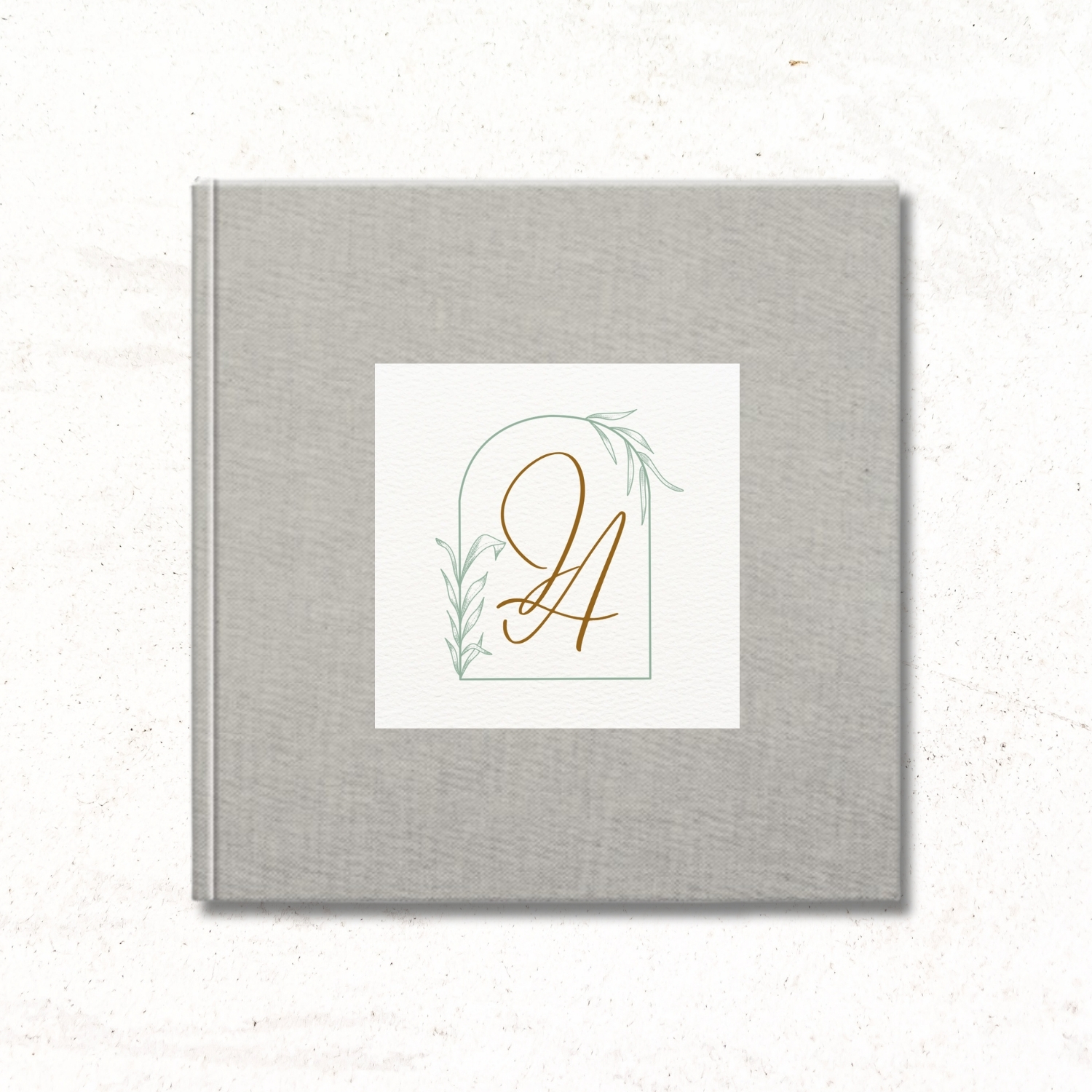 Pilka palinkėjimų knyga 20x20 (linas)