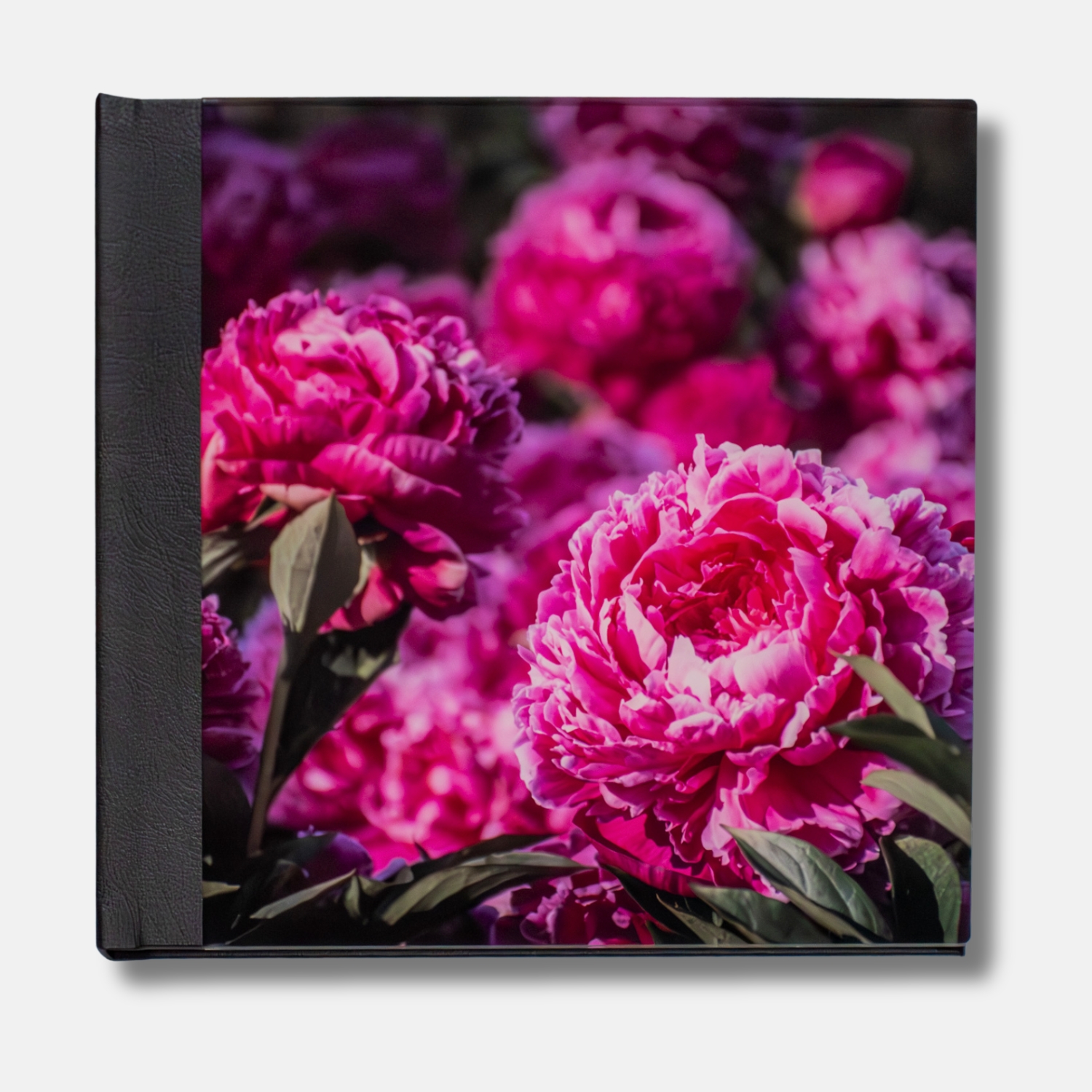 Delux fotolbumas akrilas+juoda oda, 30x30 formatas