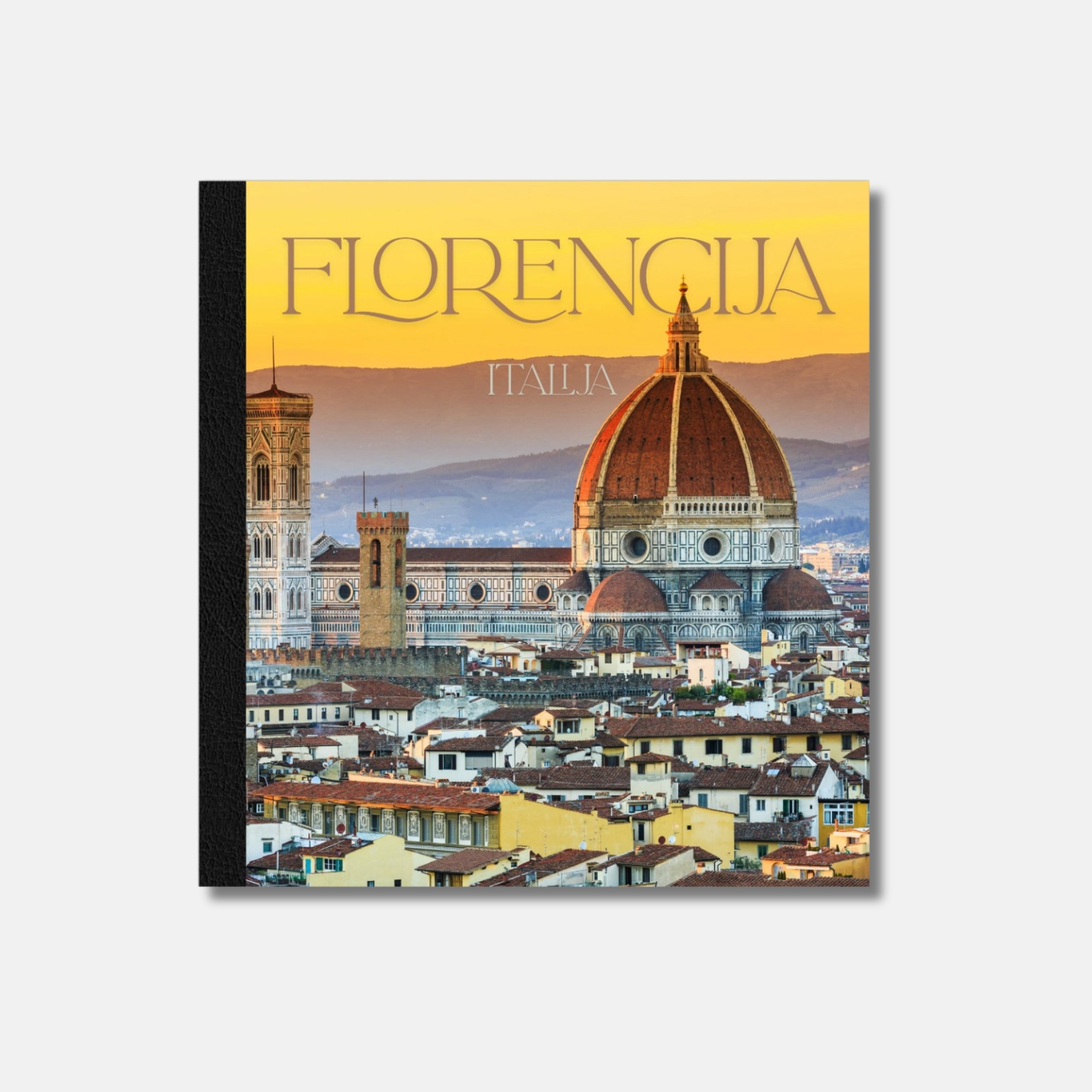 Delux fotolbumas akrilas + juoda oda, 21x21 formatas