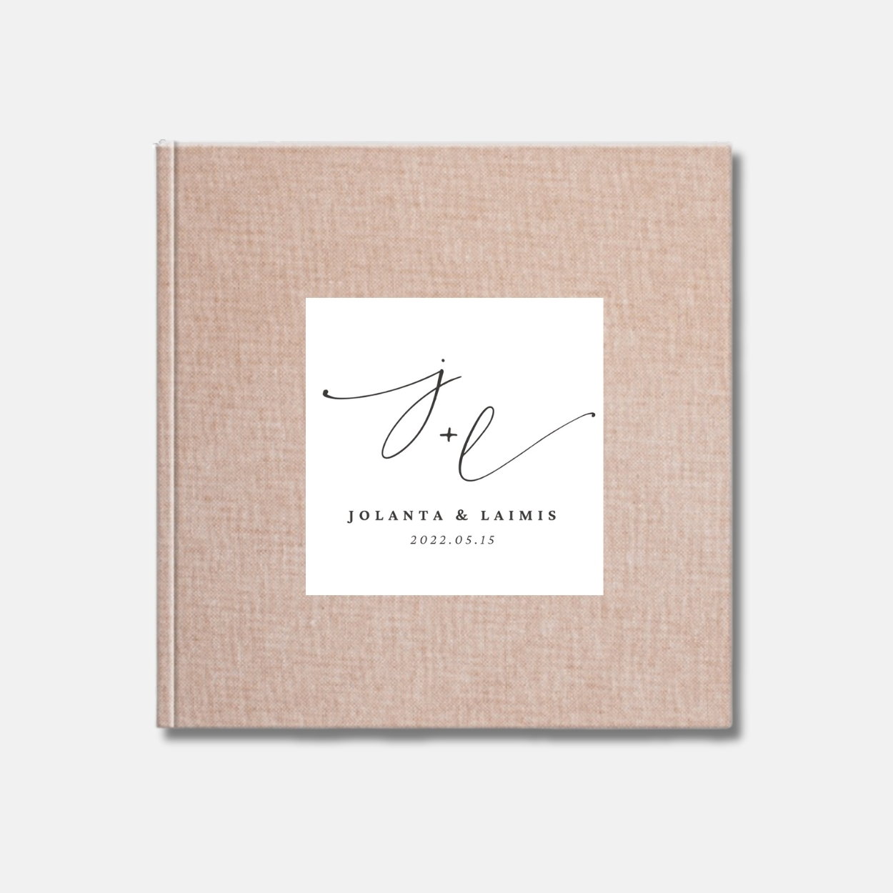 Rusva palinkėjimų knyga 20x20 (linas)