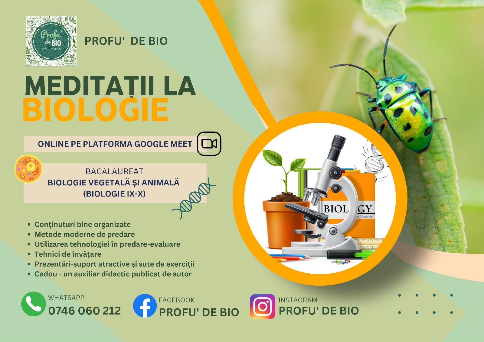 CURS ONLINE - meditație biologie
