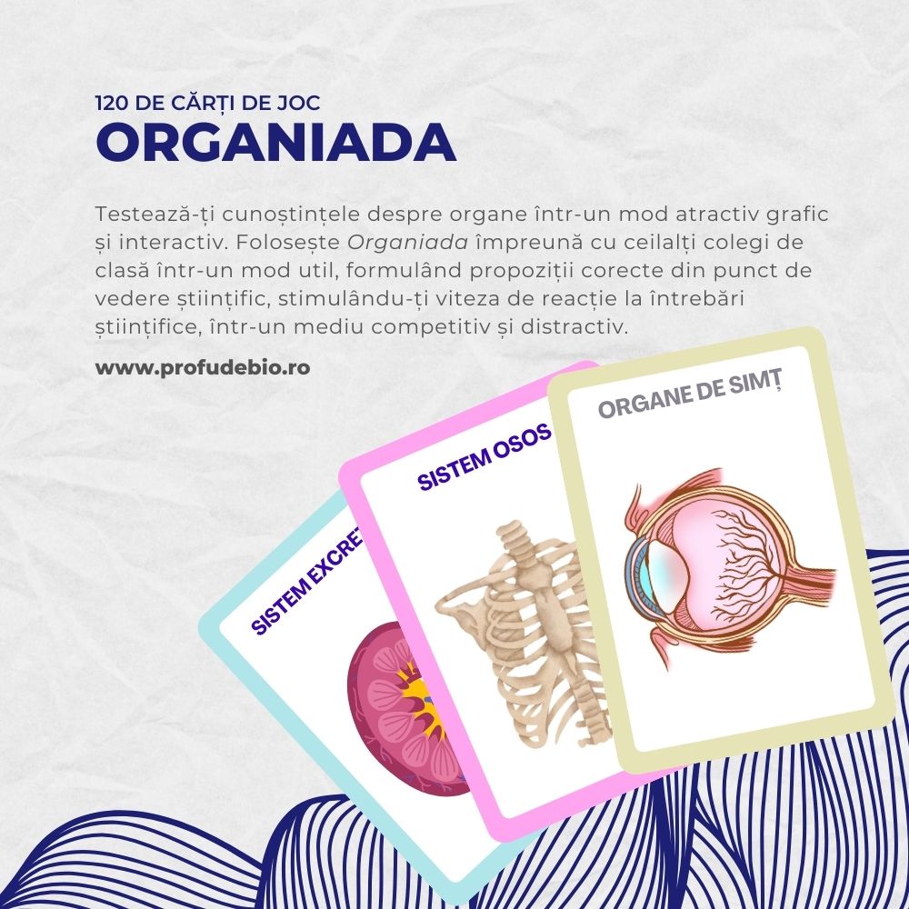 Organiada - joc educativ pentru biologie
