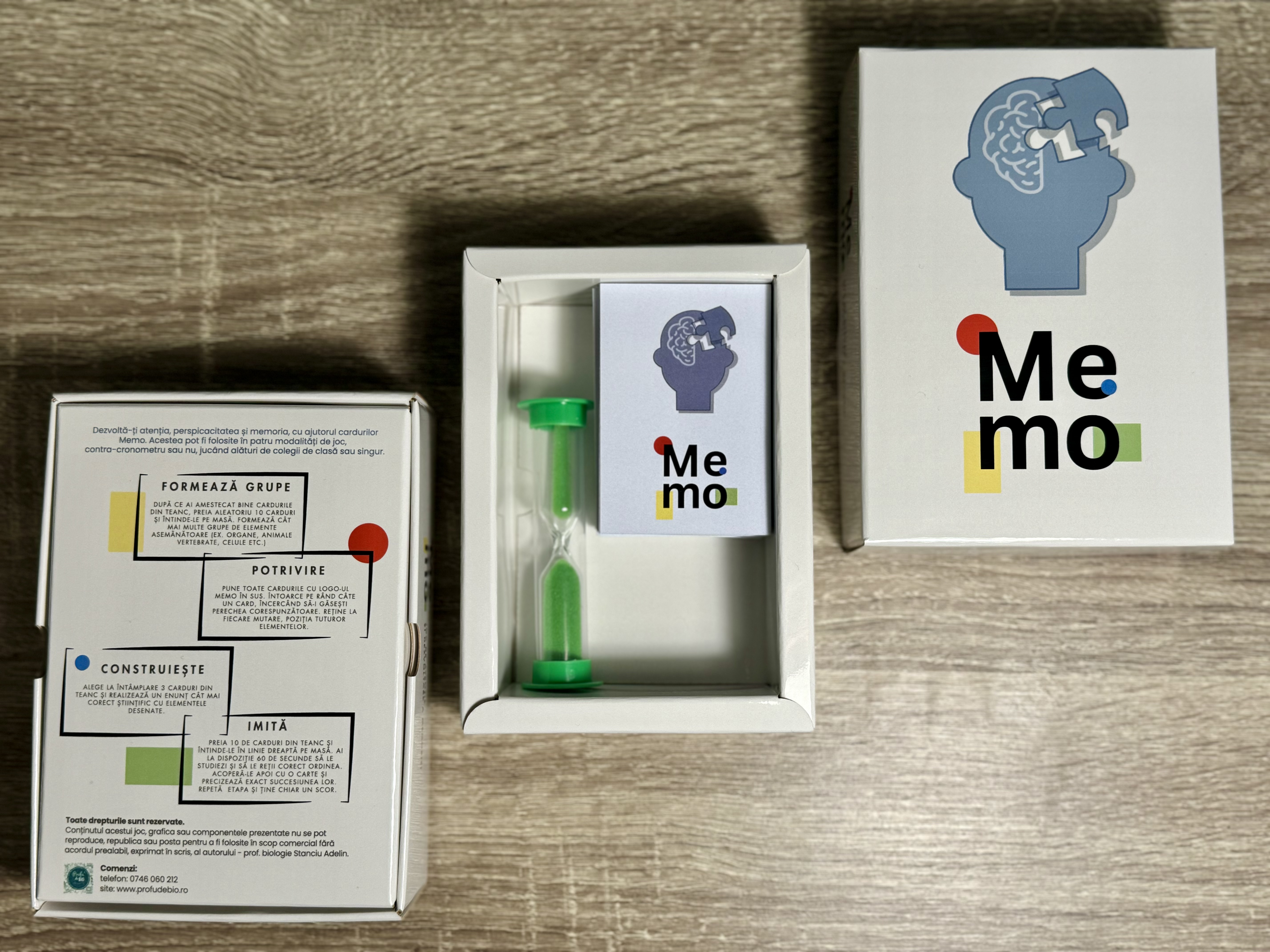 MEMO - joc de atenție și dezvoltare a memoriei