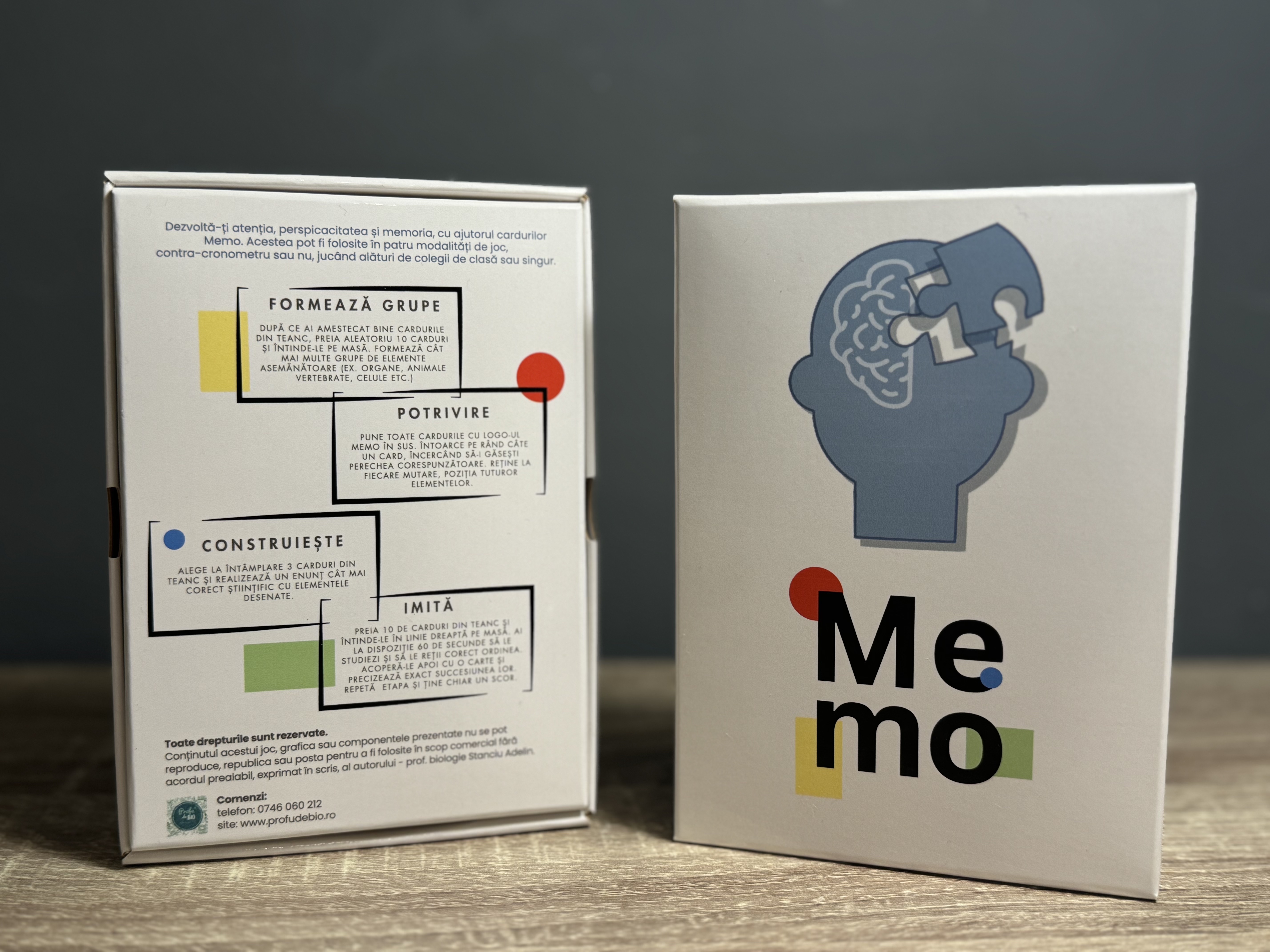 MEMO - joc de atenție și dezvoltare a memoriei