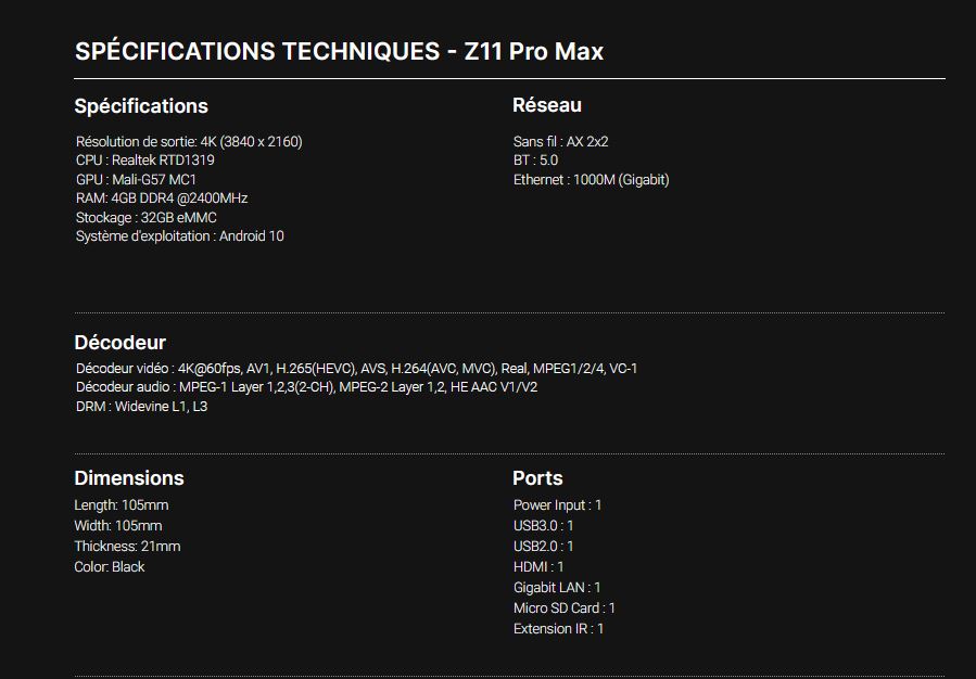 Formuler Z11 PRO MAX BT1 Nouveaux le récepteur le plus puissant a ce jours. 