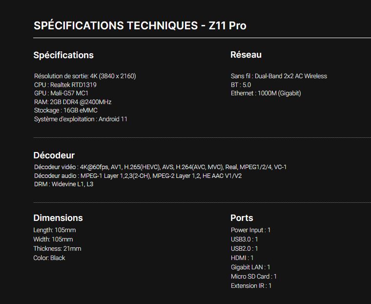 Formuler Z11 Pro Le récepteur le plus vendu au Canada