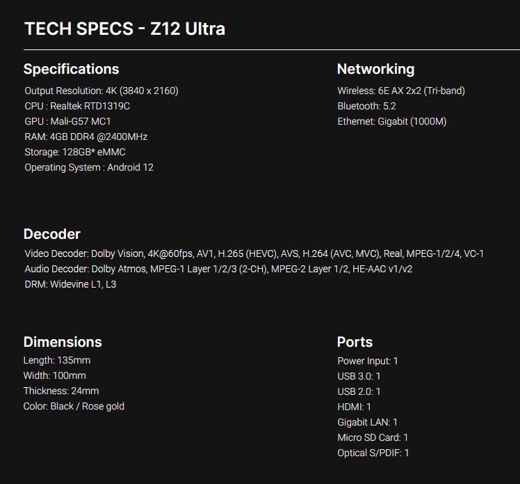 FORMULER Z12 ULTRA