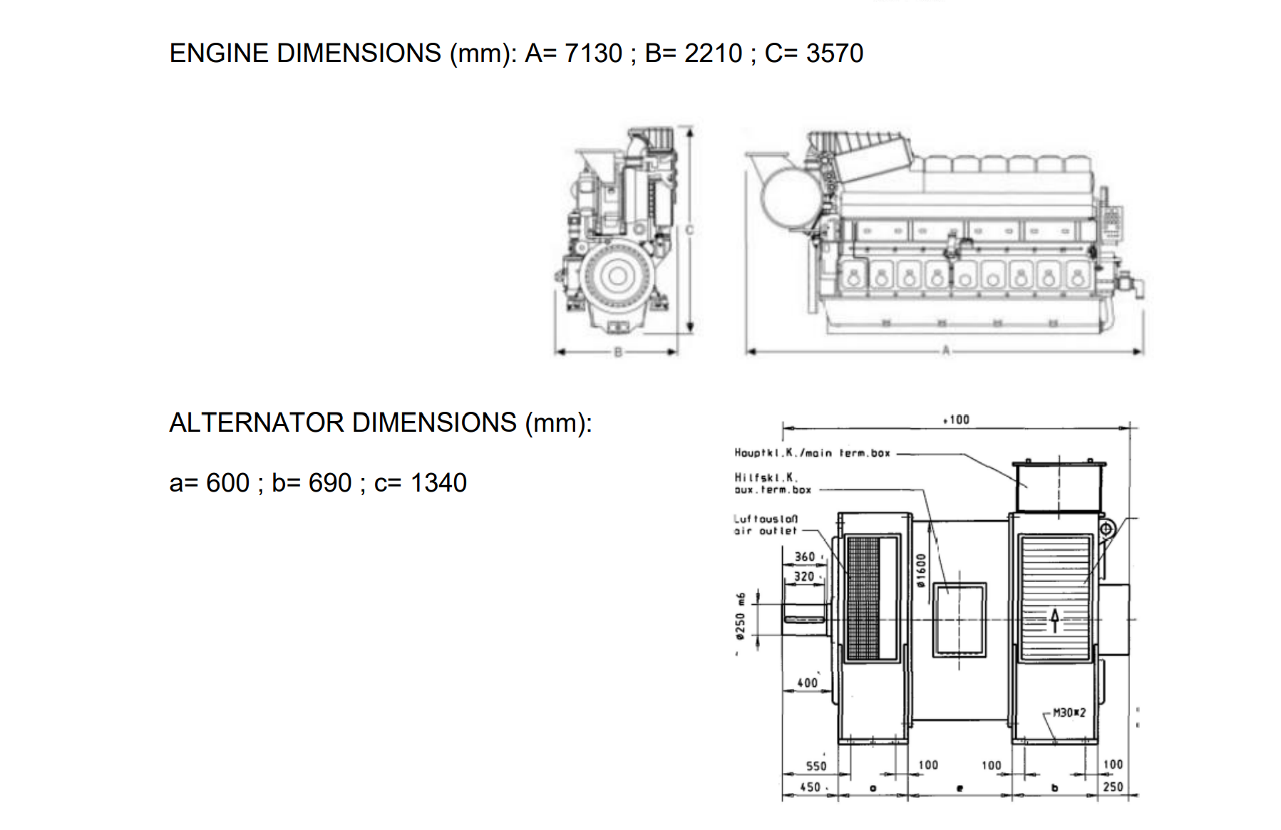 Complete engine DEUTZ MWM TBD 9L 645 
