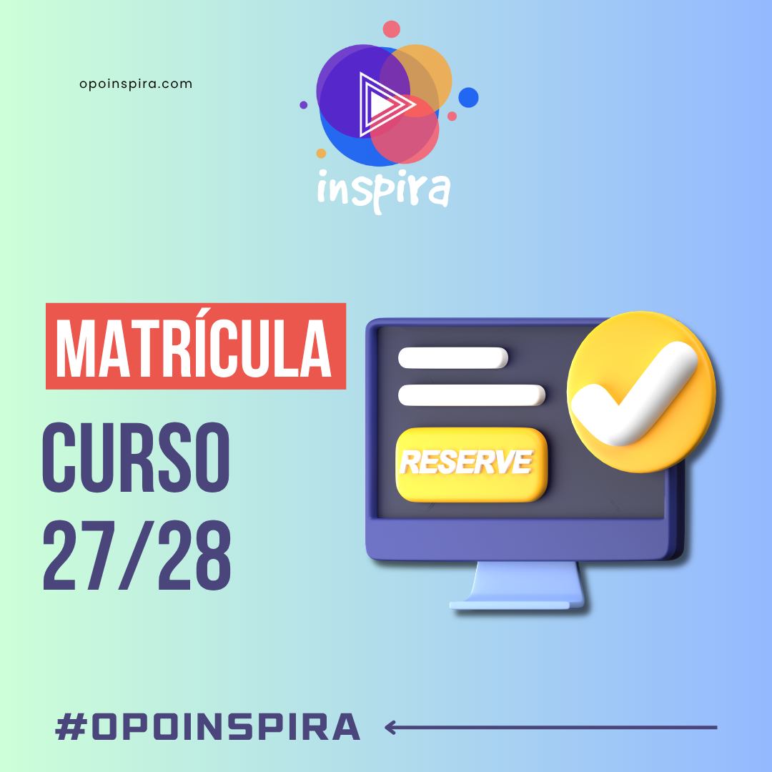 Matrícula curso 27/28