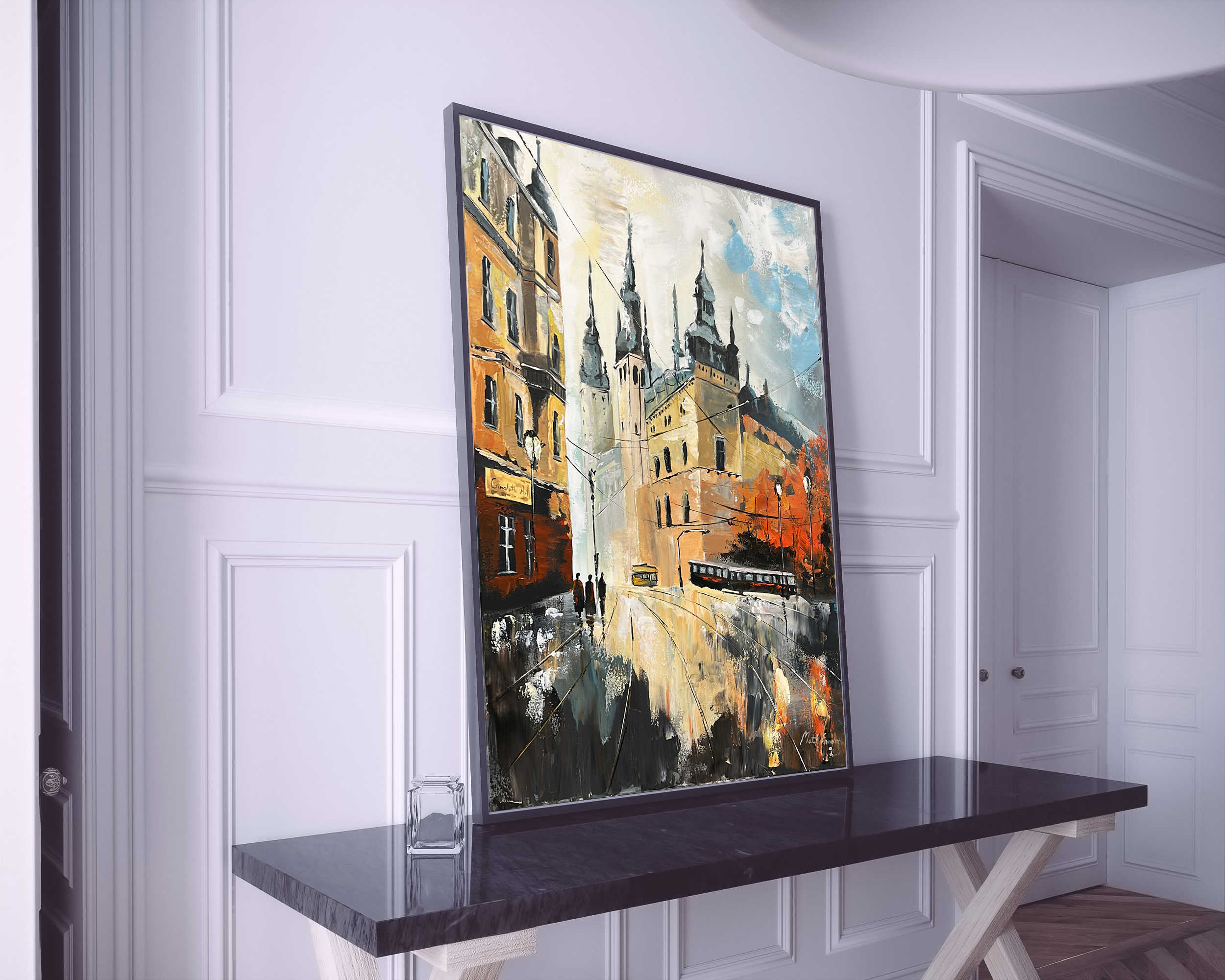 Sen o Europie | Akryl płótno 60x80 cm | Mateusz Wójcicki