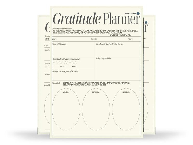 APRIL SCOTT'S DAILY GRATITUDE PLANNER SHEET