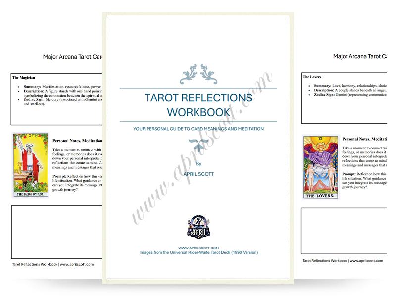 APRIL SCOTT'S TAROT REFLECTIONS WORKBOOK