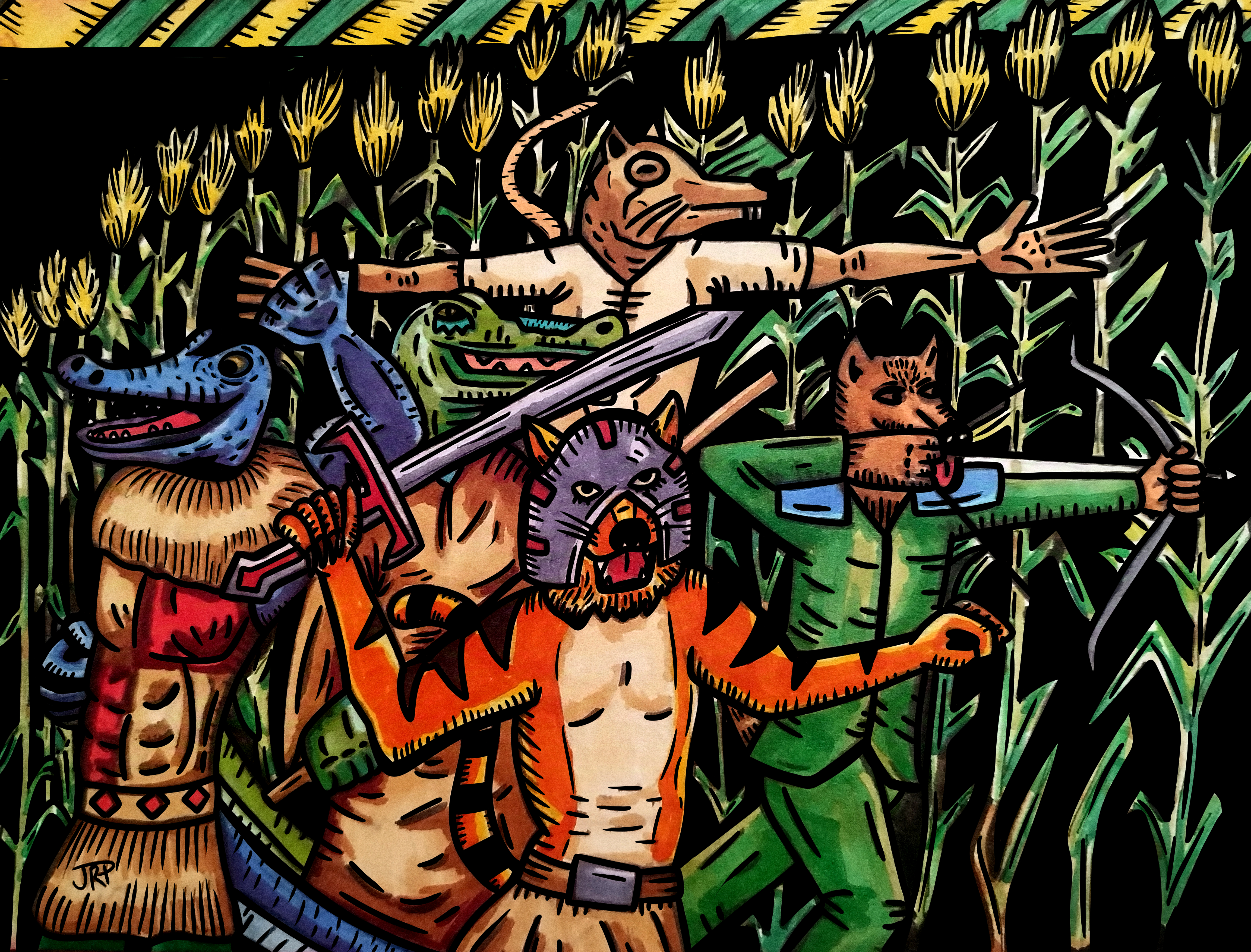 Adventurers of Heracles- A4 art print