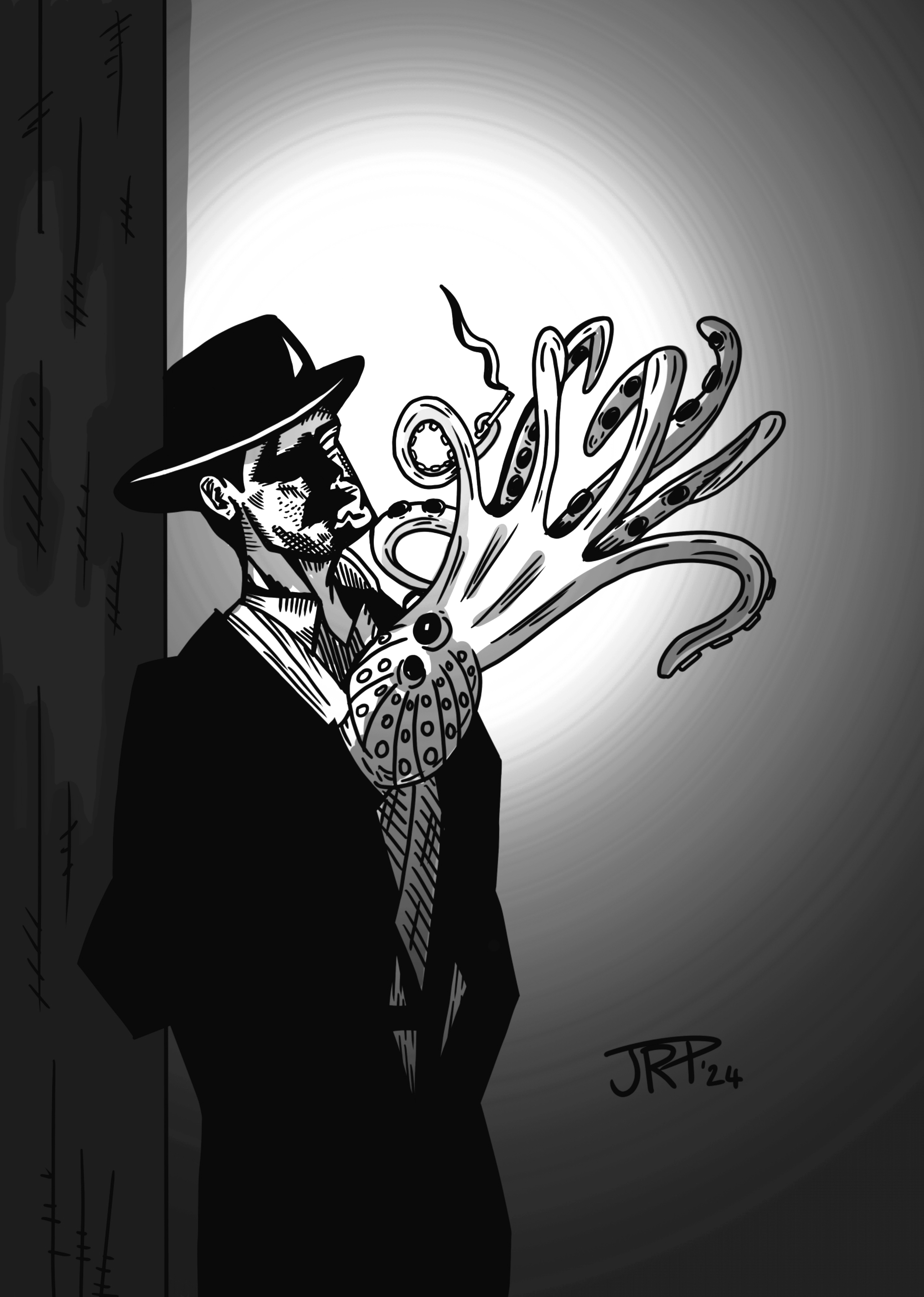 Octopus Hands - A4 art print