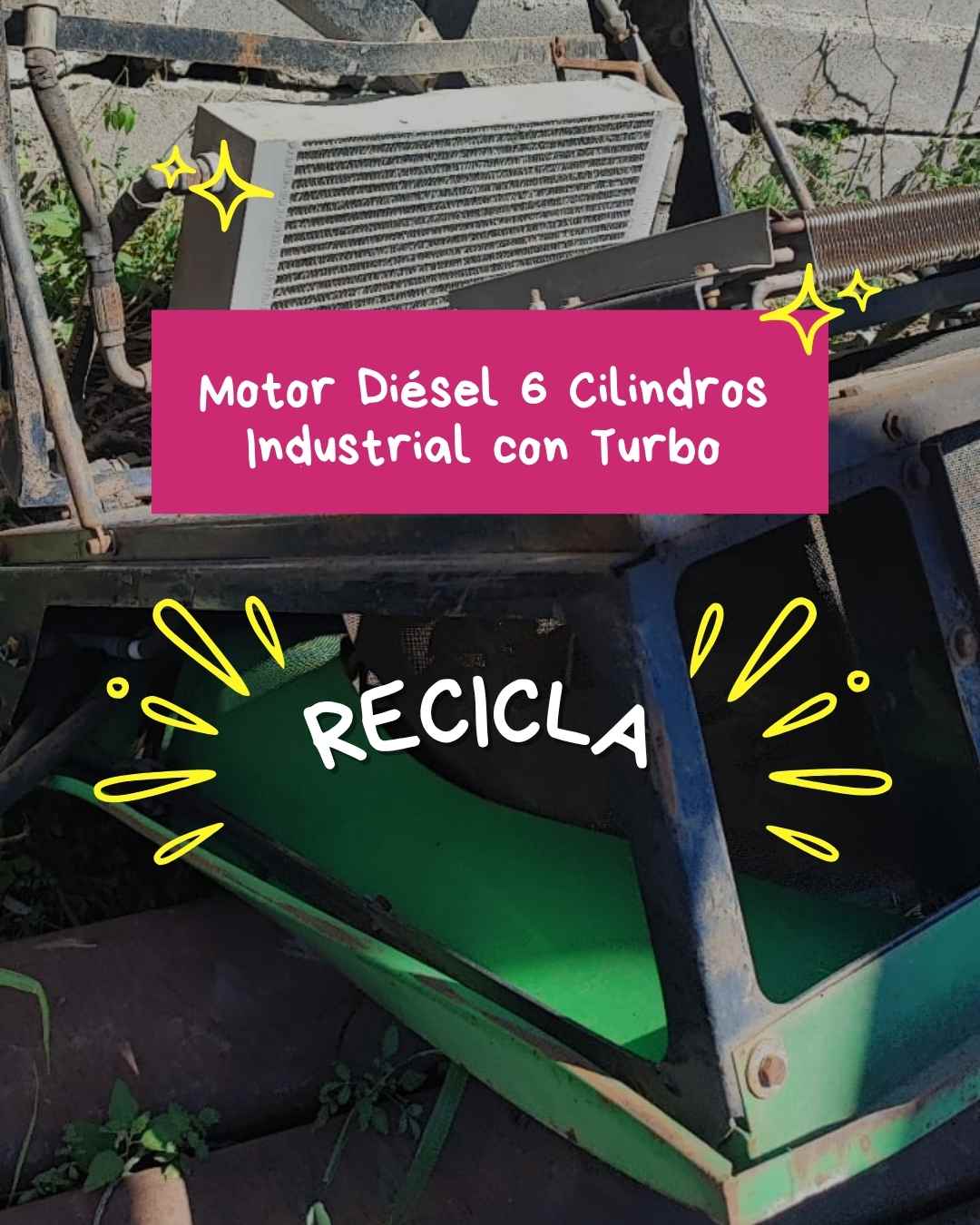 Motor Diésel 6 Cilindros Industrial con Turbo | Eco Reciclar