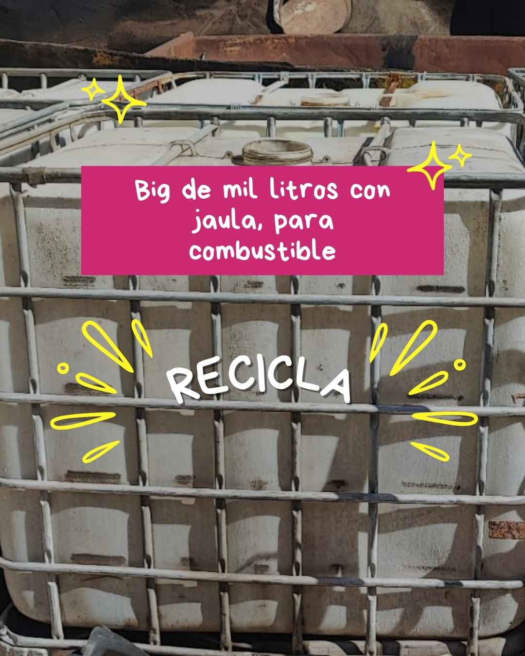 Bidones de 1000 Litros con Jaula | IBC Reutilizables para Combustibles y Agroquímicos