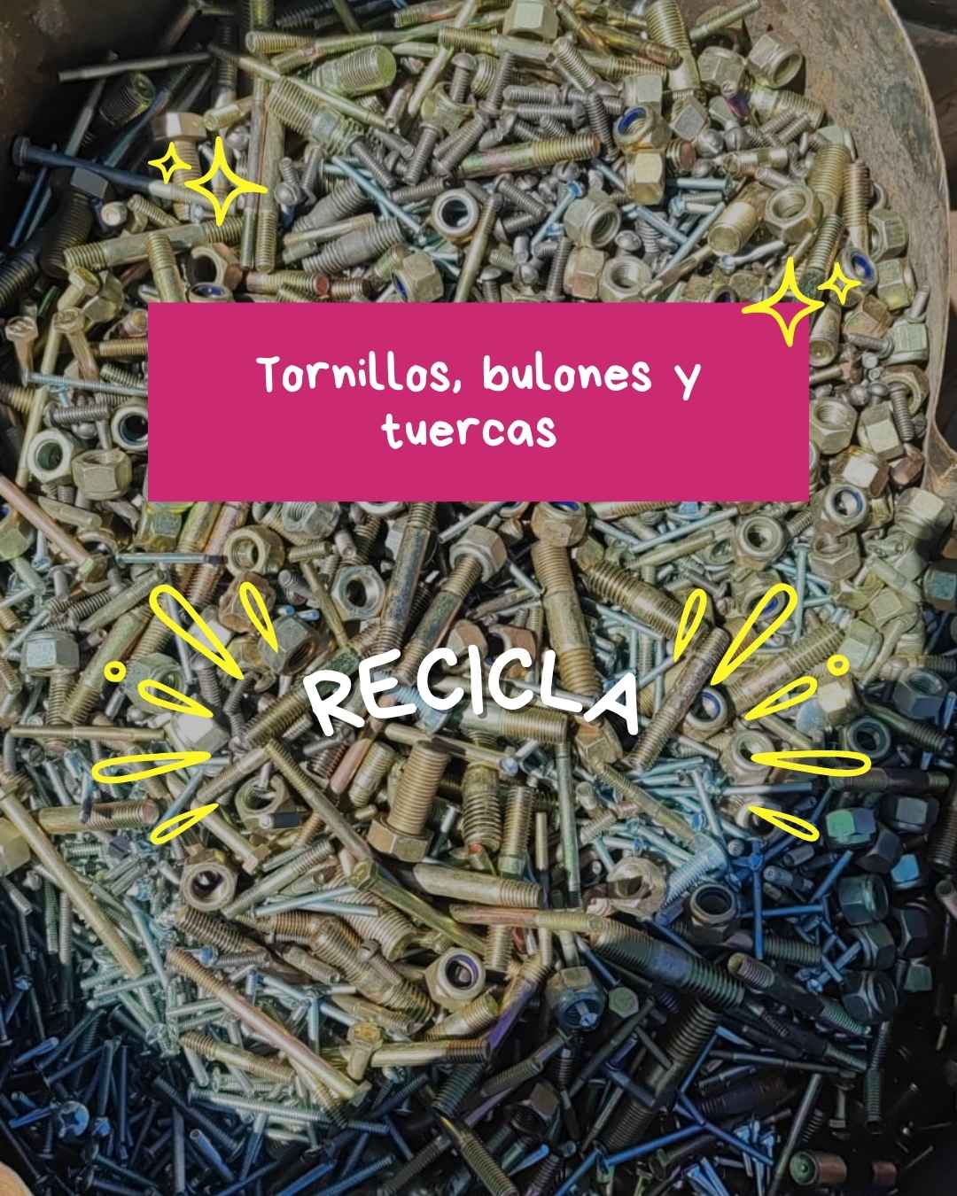 Tornillos, Bulones, Tuercas y Arandelas | Eco Reciclar Córdoba
