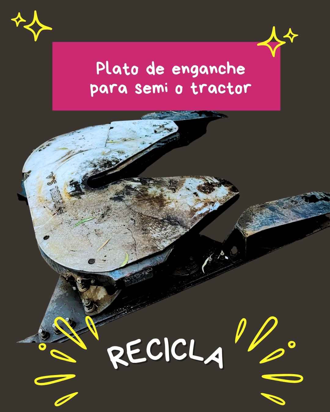 Plato de enganche para semi o tractor